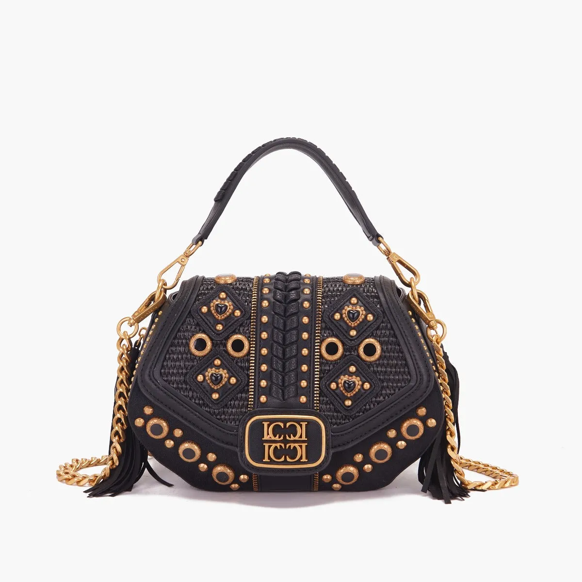 LA CARRIE BAG - BORSA A MANO FICUS NERA
