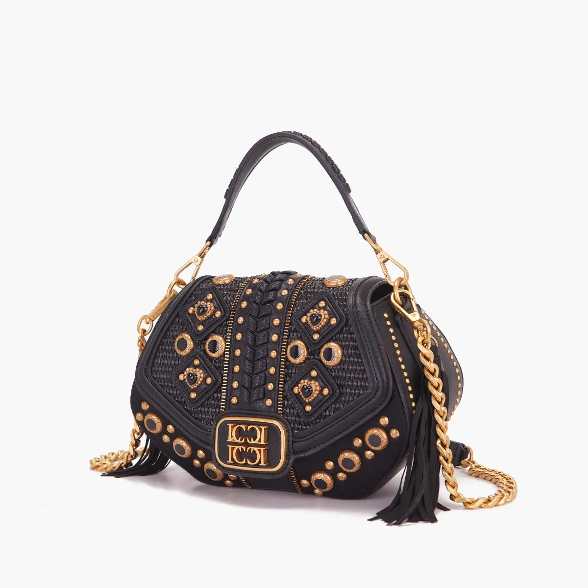 LA CARRIE BAG - BORSA A MANO FICUS NERA