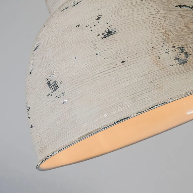 Lampada a sospensione 'Vintage L' industriale grigia/metallo - adatta per LED / interna