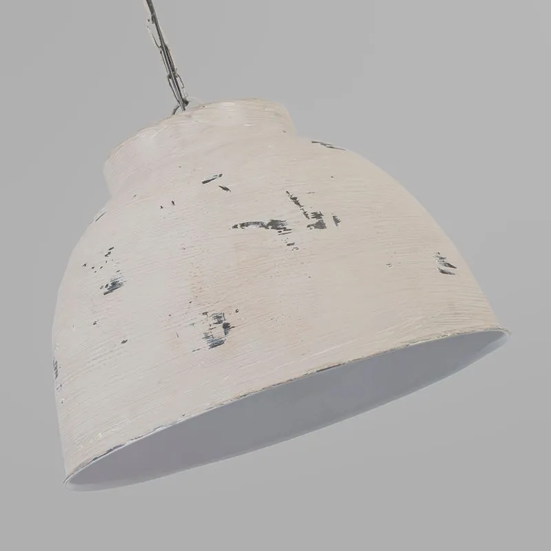 Lampada a sospensione 'Vintage L' industriale grigia/metallo - adatta per LED / interna