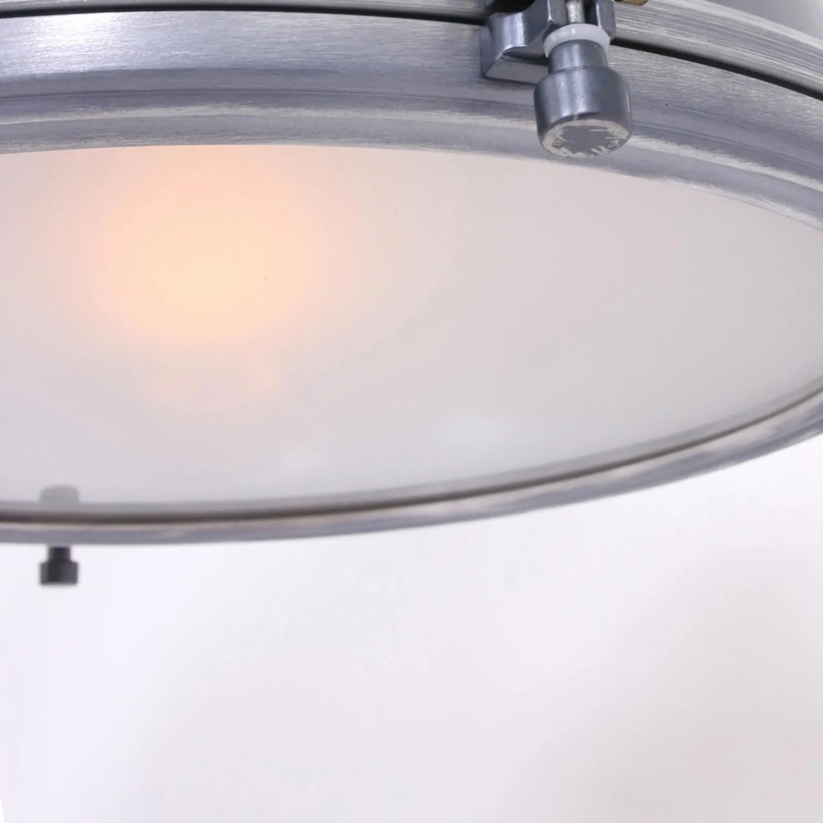 Lampada a sospensione Bikkel con paralume di vetro