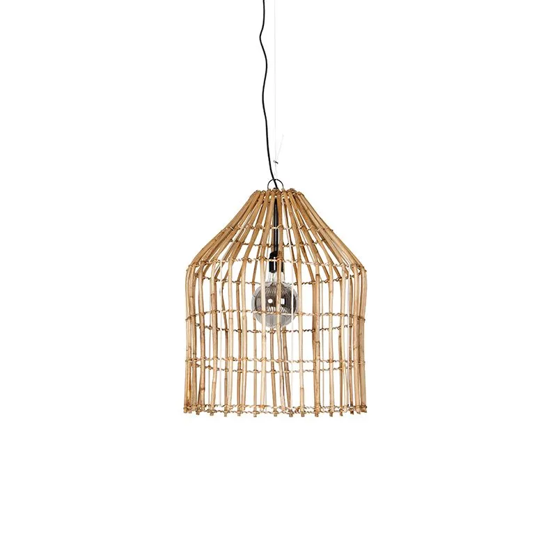 Lampada a sospensione rurale in bambù 57 cm - Canna