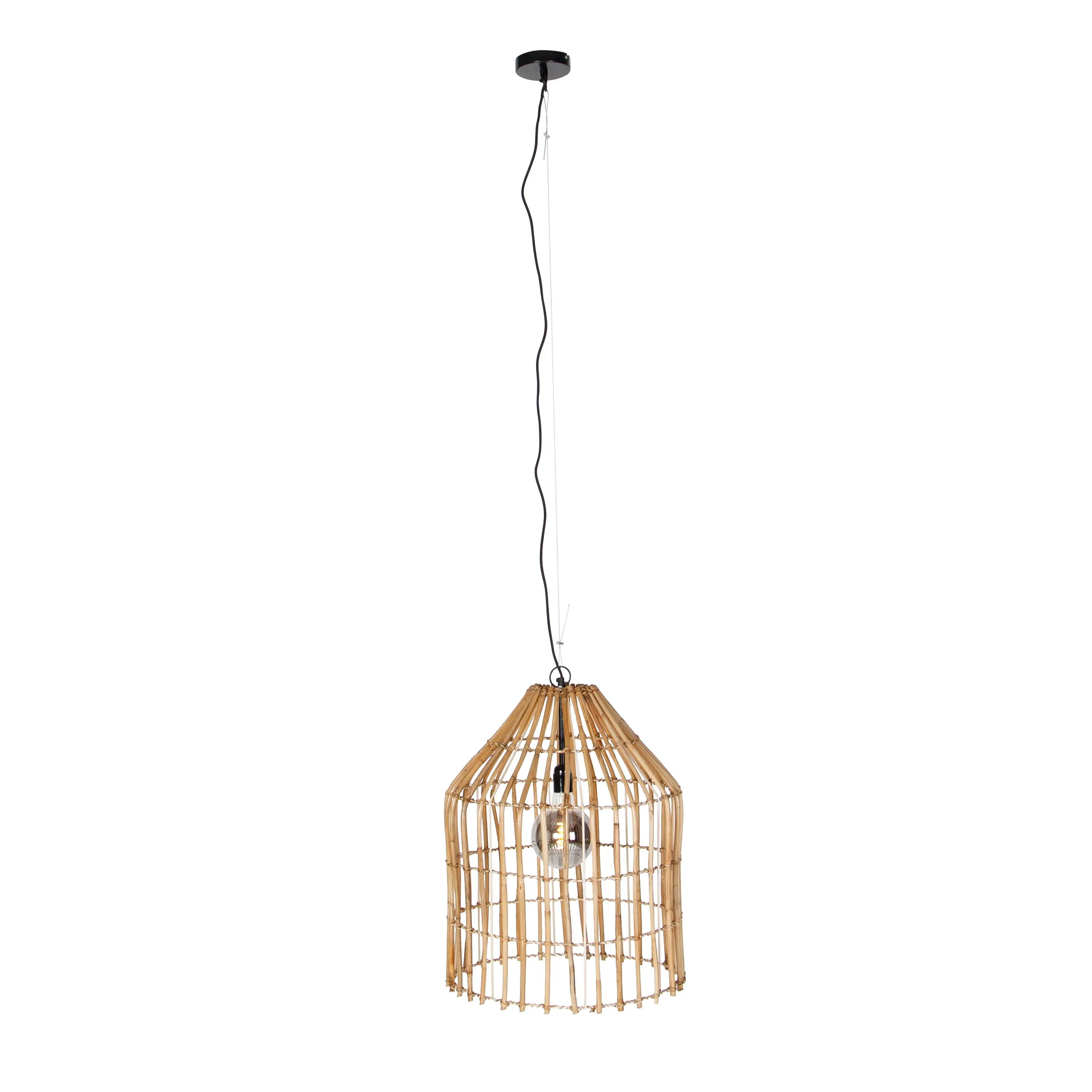 Lampada a sospensione rurale in bambù 57 cm - Canna