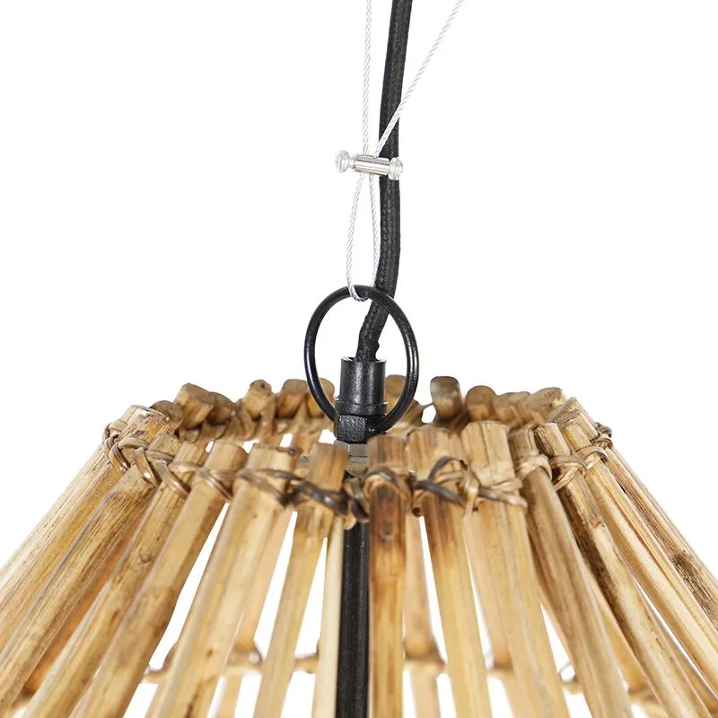 Lampada a sospensione rurale in bambù 57 cm - Canna
