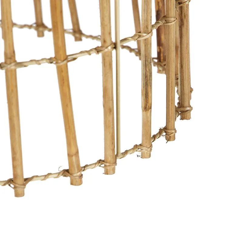 Lampada a sospensione rurale in bambù 57 cm - Canna