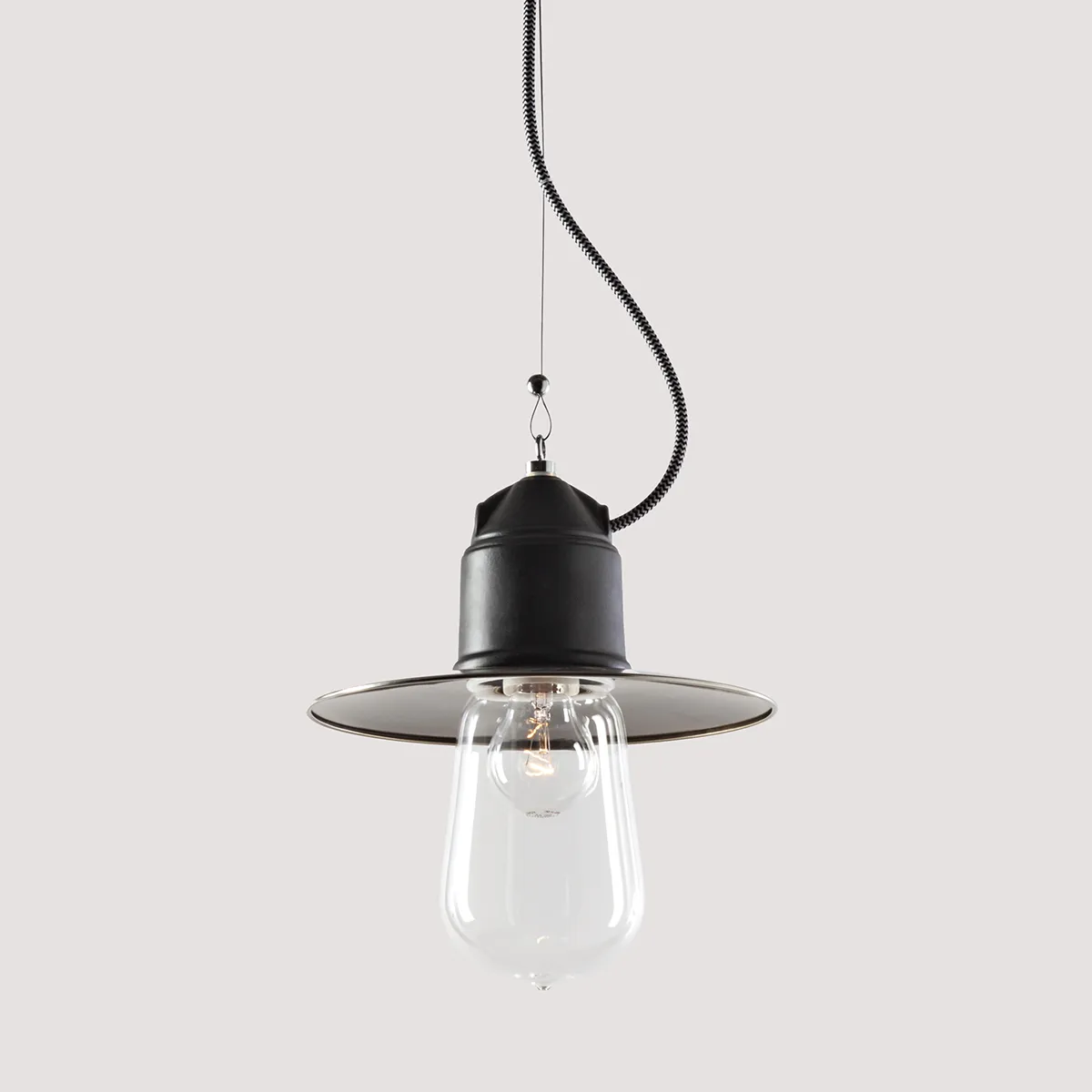 Lampada a Sospensione TOSCOT – NOVECENTO 901s Ceramica Vetro 1 Luce
