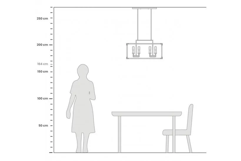Lampadario a sospensione di metallo in colore nero con ottone WALDORF W8