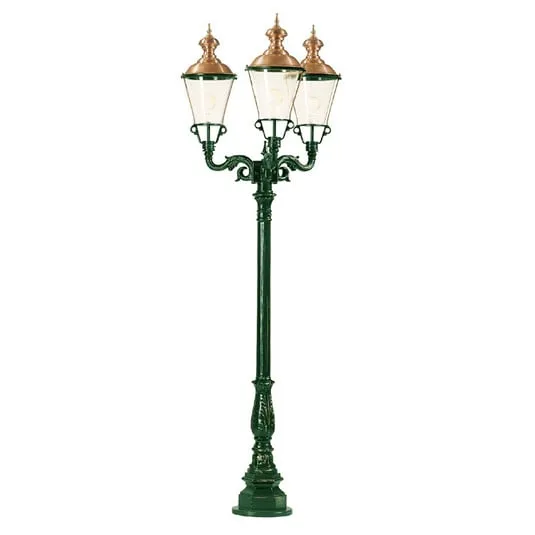 Lampione Parijs a 3 punti luce, verde