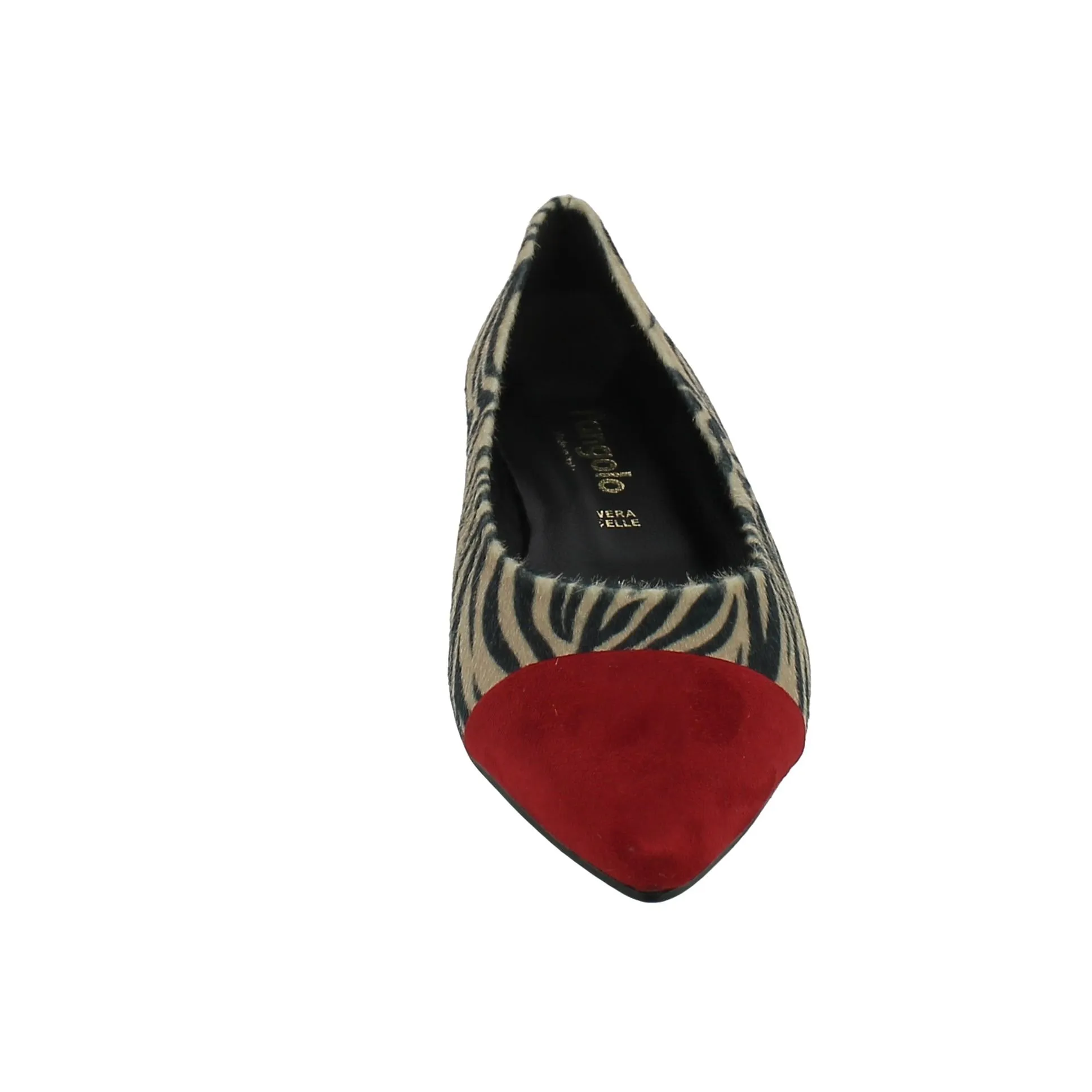 L'Angolo  Ballerine da Donna L'Angolo Zebra e Rosso 