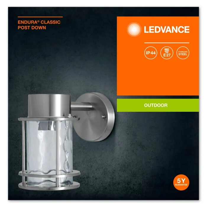 LEDVANCE ENDURA® Applique da esterno Acciaio inox, 1-Luce