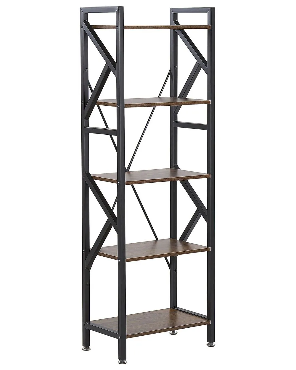 Libreria a 5 ripiani DALE 150 cm Marrone scuro