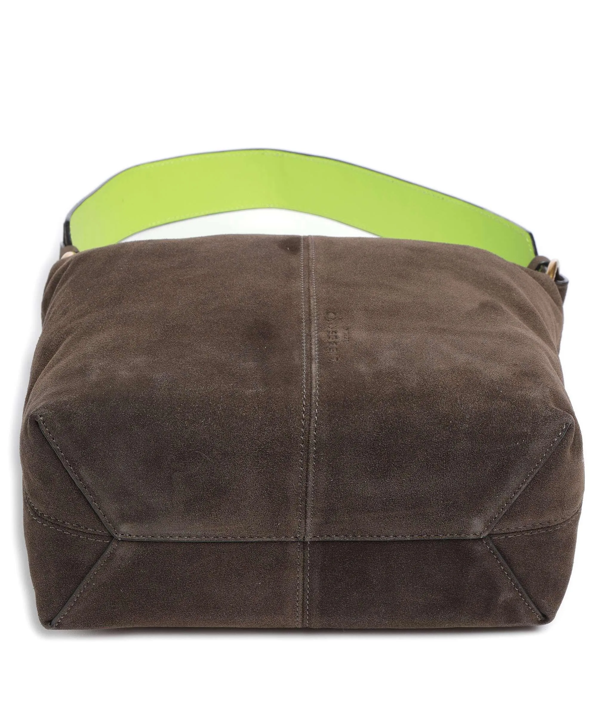  Liebeskind Aissa Hydro Suede S Borsa hobo pelle ruvida marrone scuro  