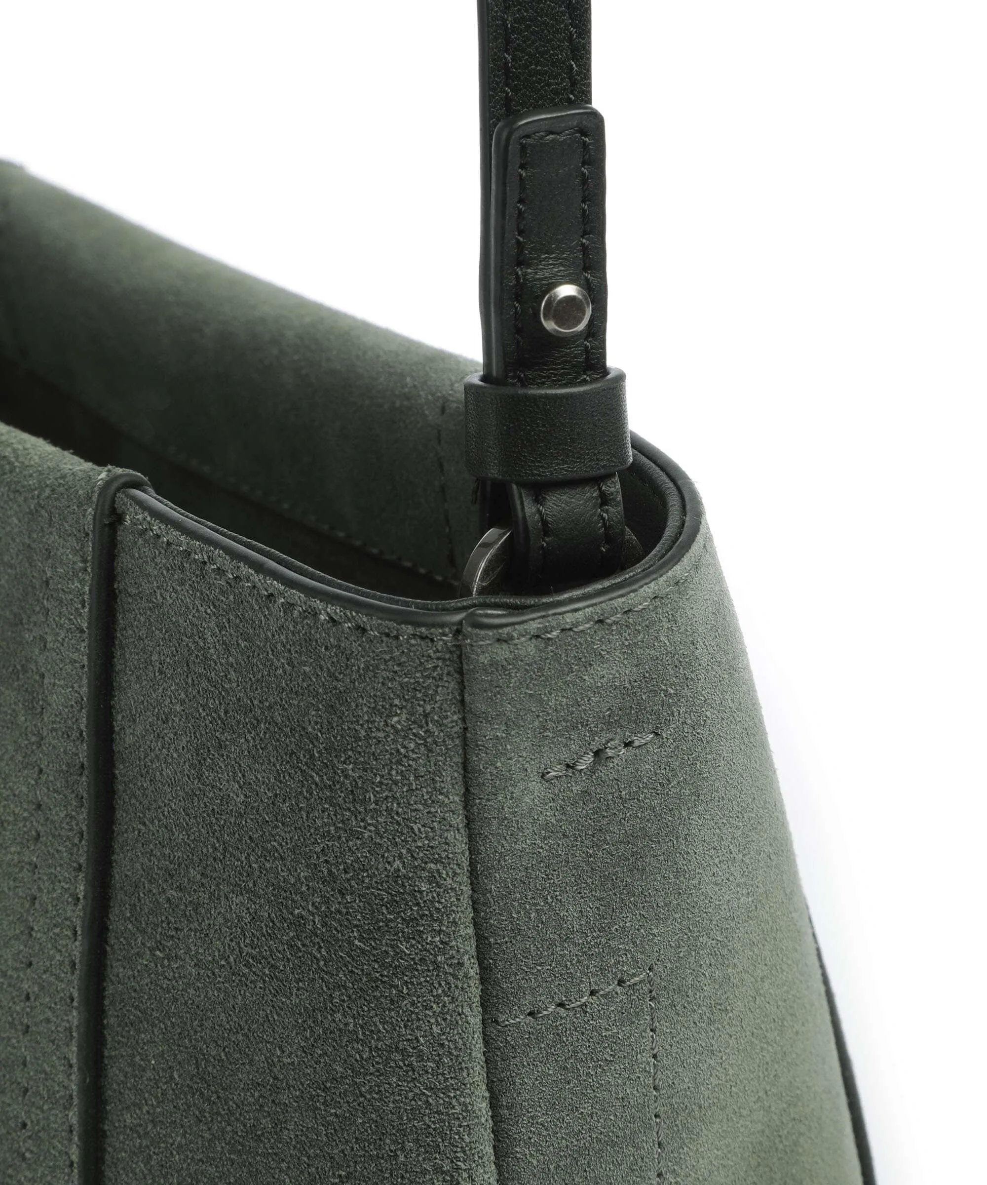  Liebeskind Chudy Suede S Borsa a tracolla pelle bovina ruvida verde scuro  