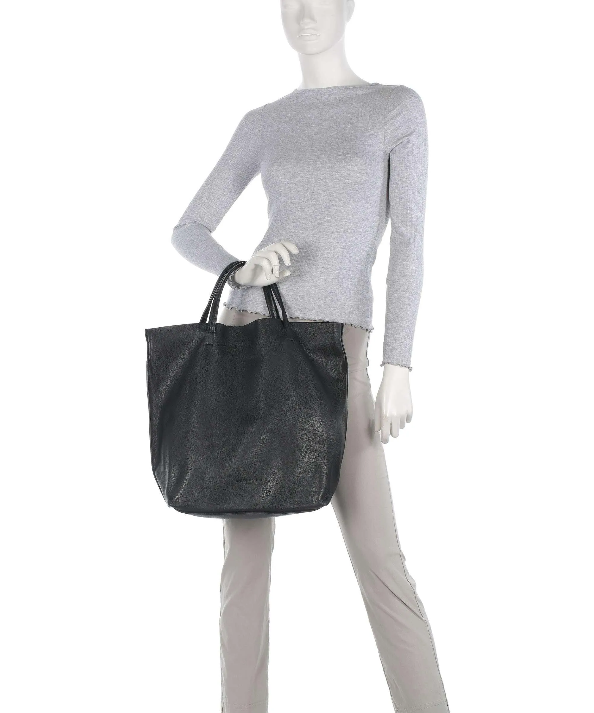  Liebeskind Hera Small Pebble L Borsa a mano pelle granulata nero  