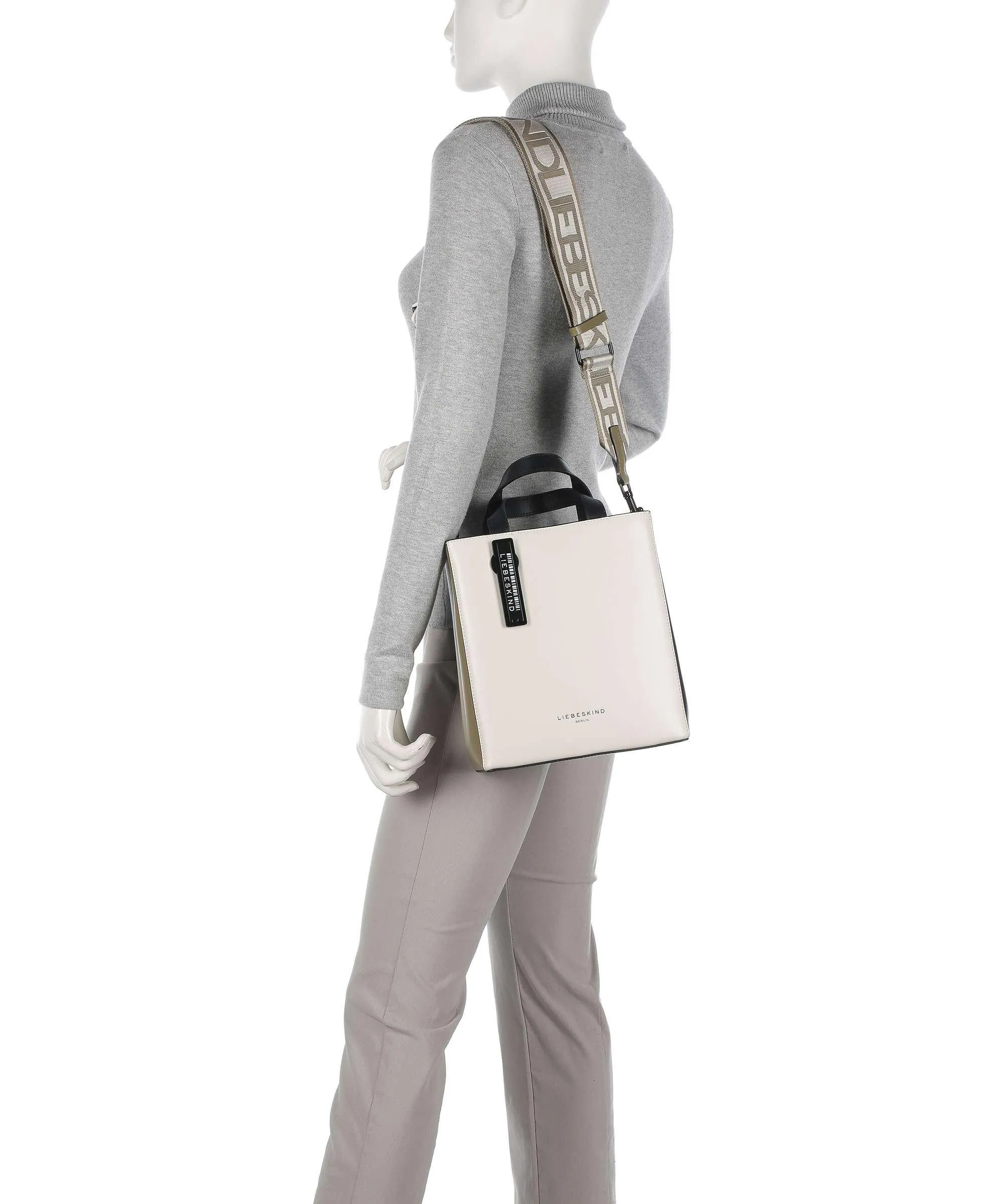  Liebeskind Paper Bag Animation S Borsa a mano pelle liscia multicolore  