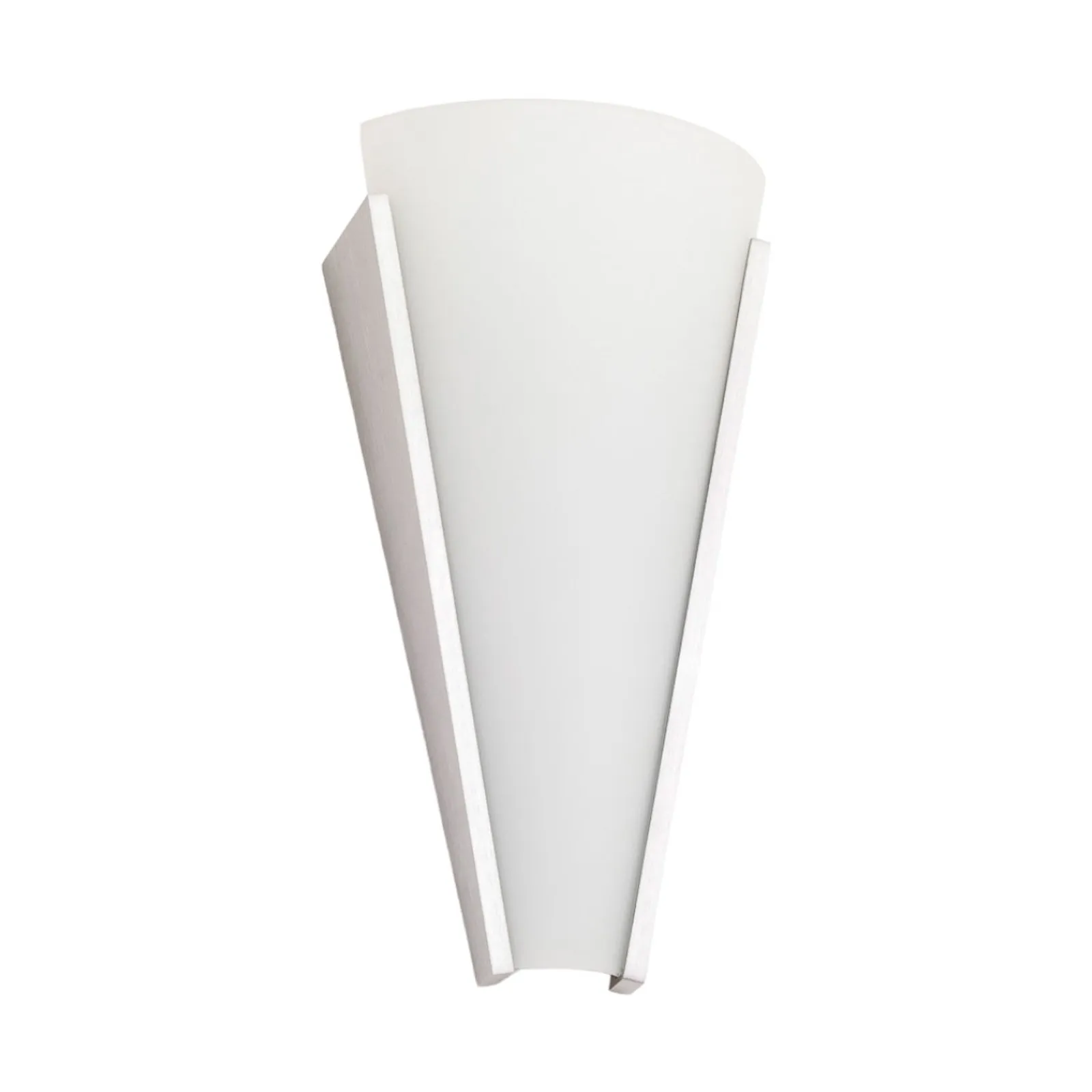 Lindby applique Magnus, bianco, vetro, altezza 31 cm, E14