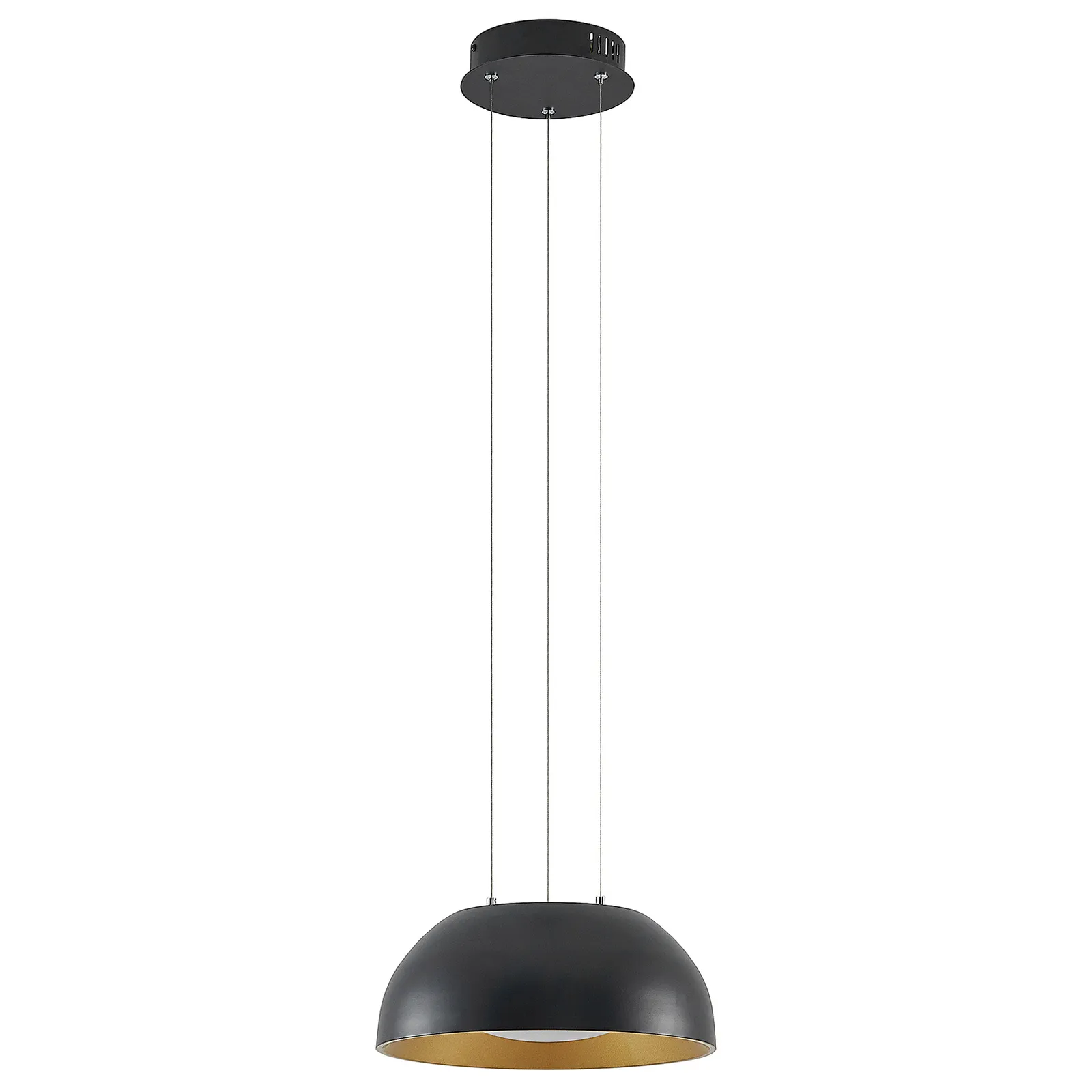 Lindby Juliven LED a sospensione, nero, 32 cm