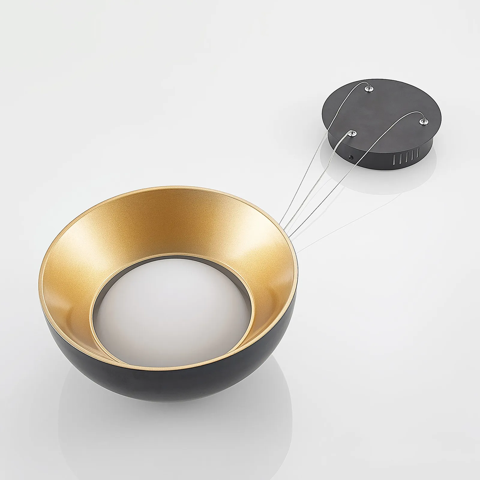 Lindby Juliven LED a sospensione, nero, 32 cm