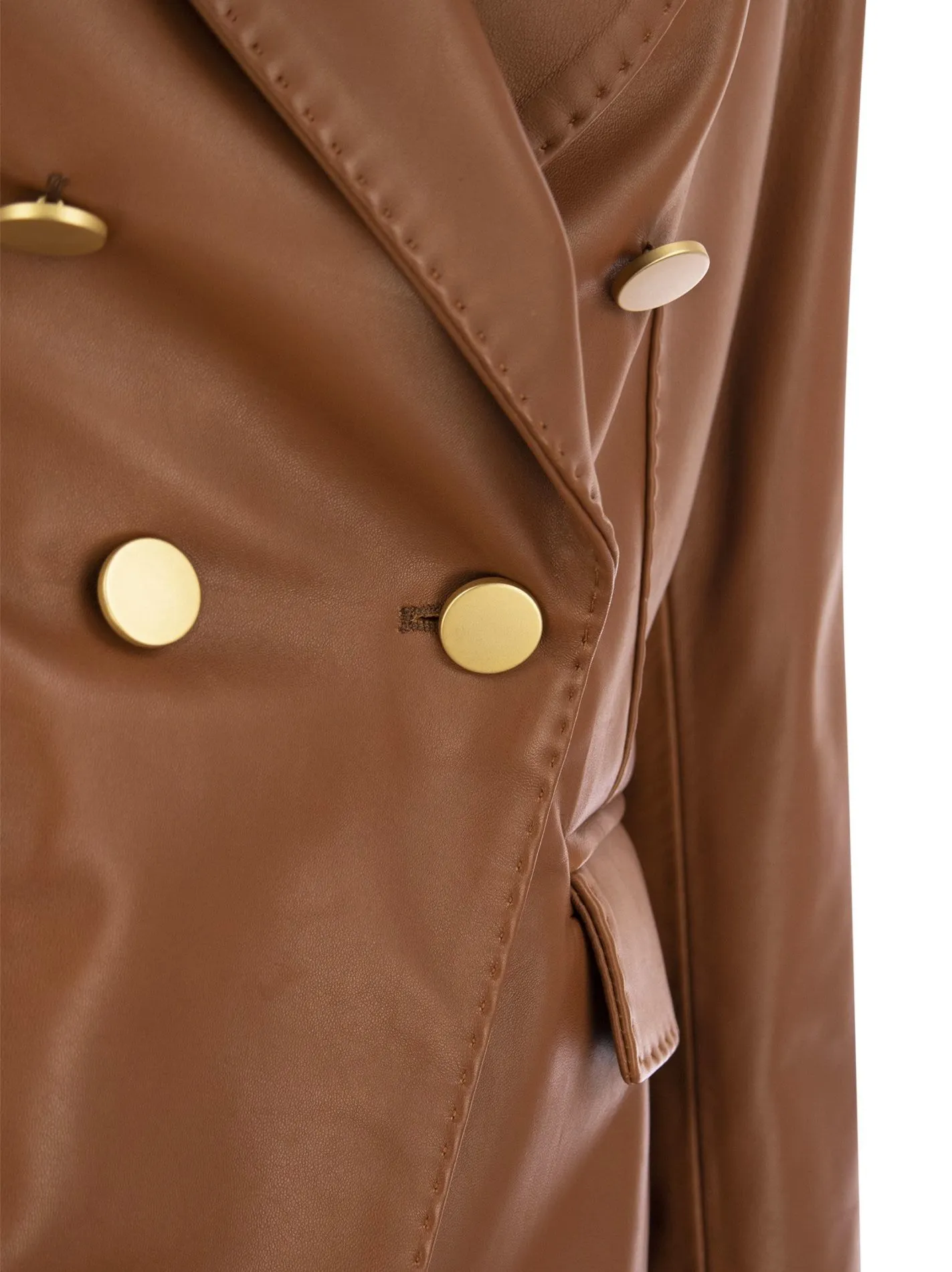 LIZZIE- Blazer doppiopetto in pelle
