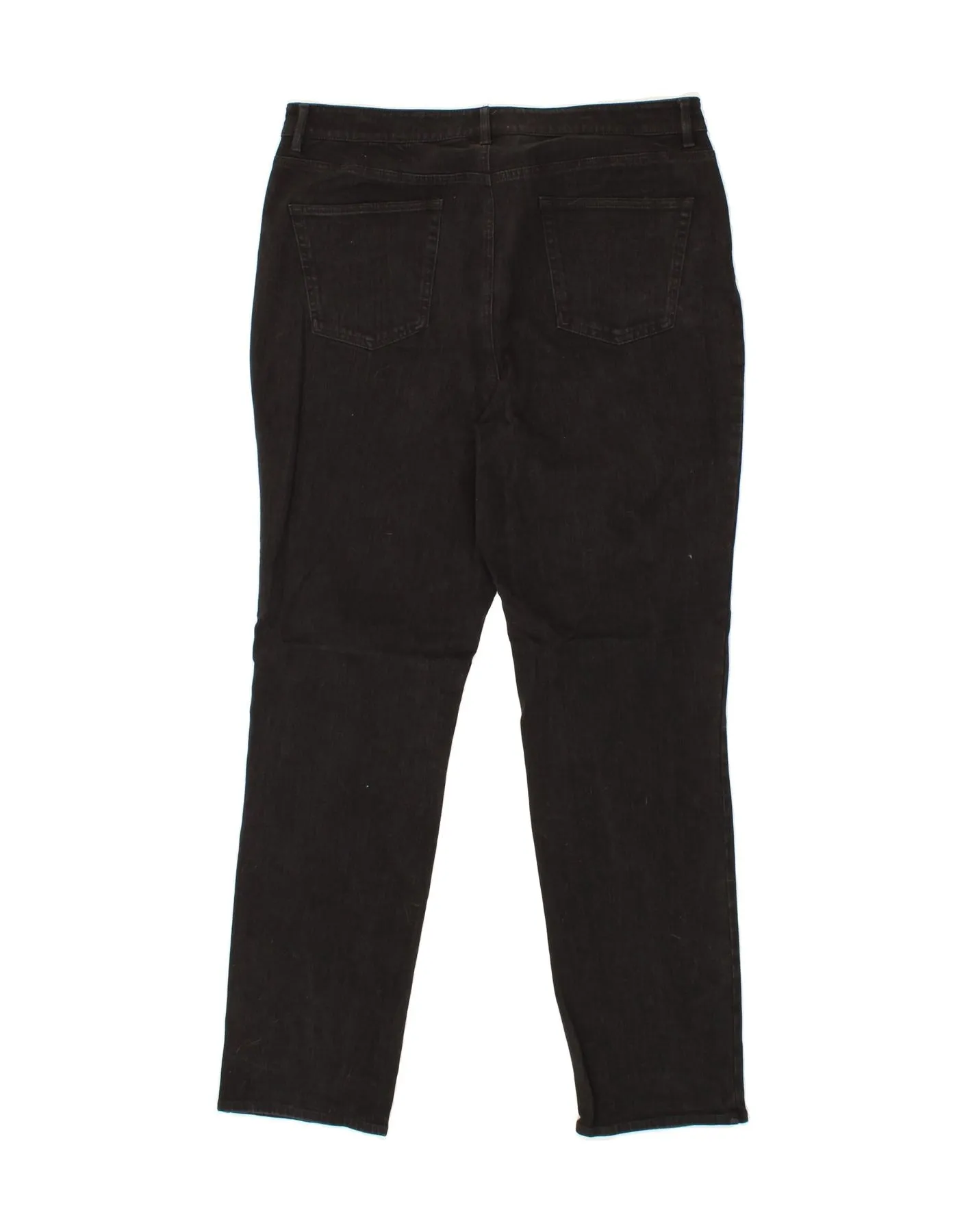 L.L.BEAN Womens Classic Fit Slim Jeans US 18 2XL W38 L31 Black Cotton