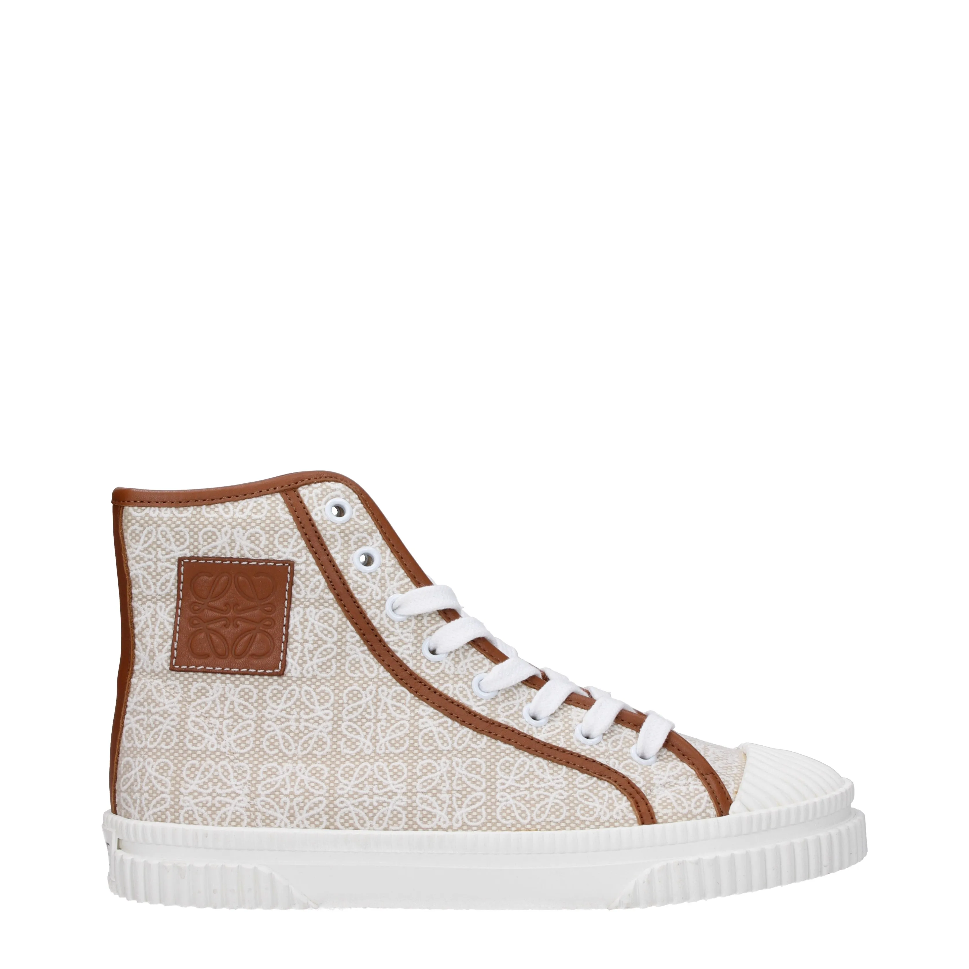 Loewe Sneakers Donna Tessuto Beige/Marrone