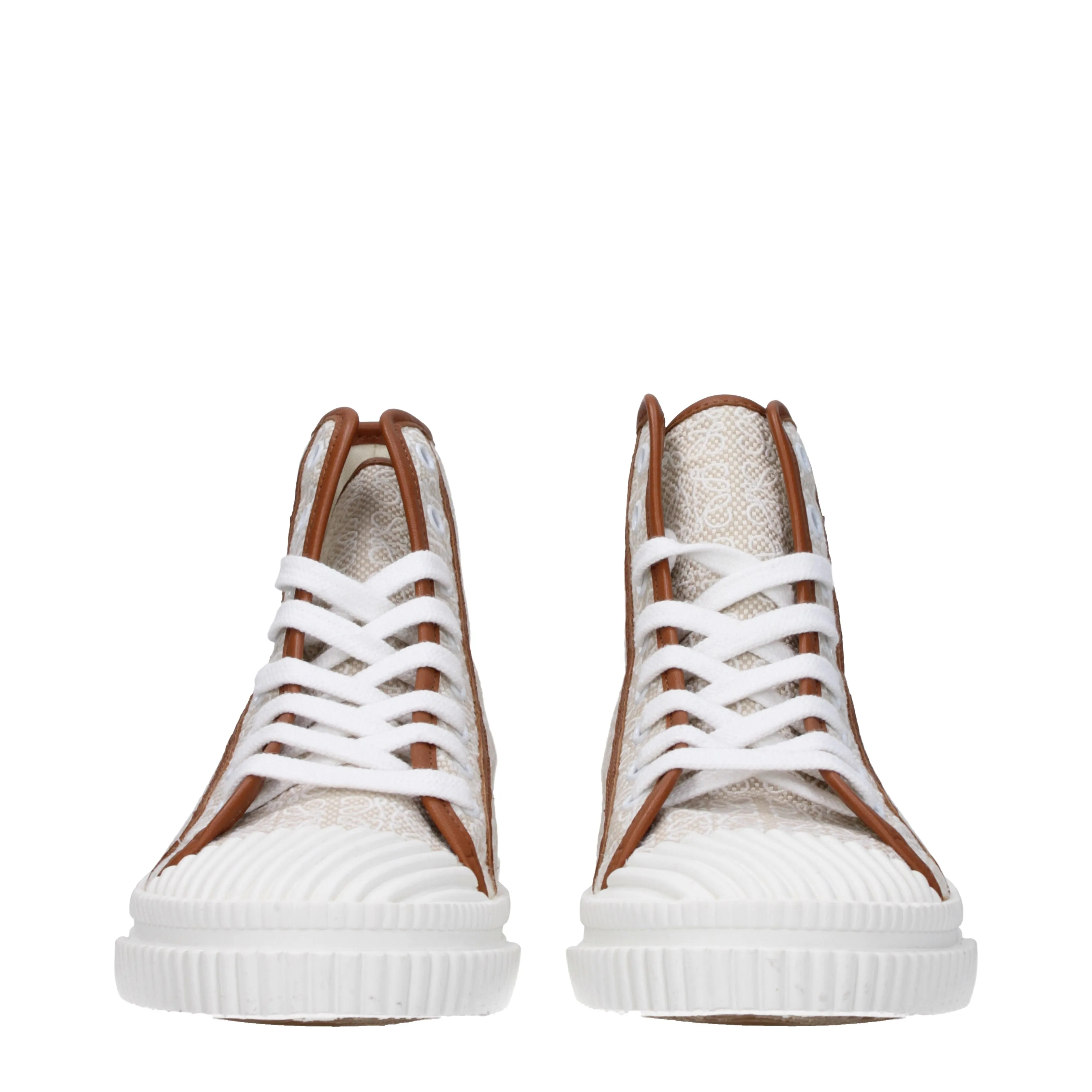 Loewe Sneakers Donna Tessuto Beige/Marrone