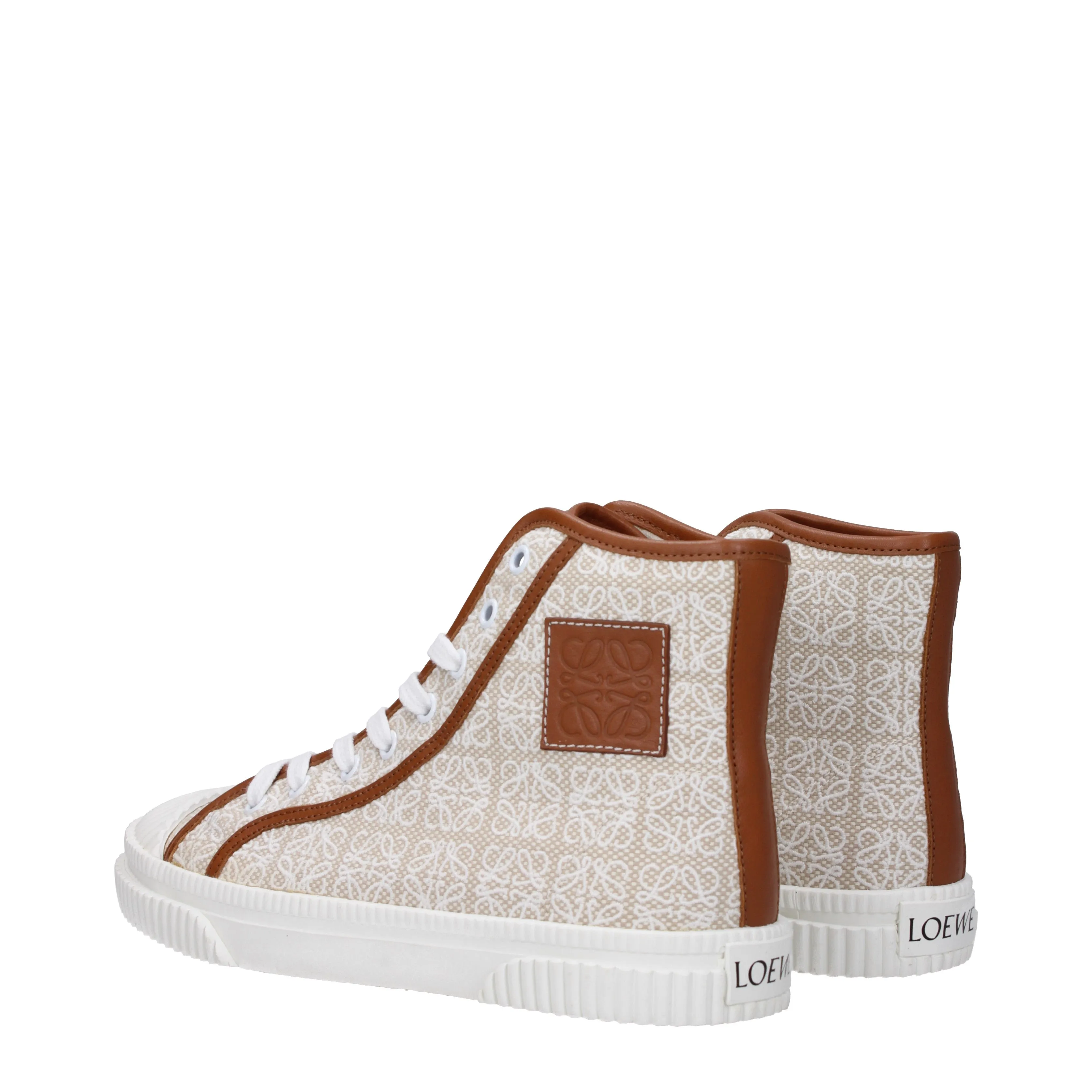 Loewe Sneakers Donna Tessuto Beige/Marrone