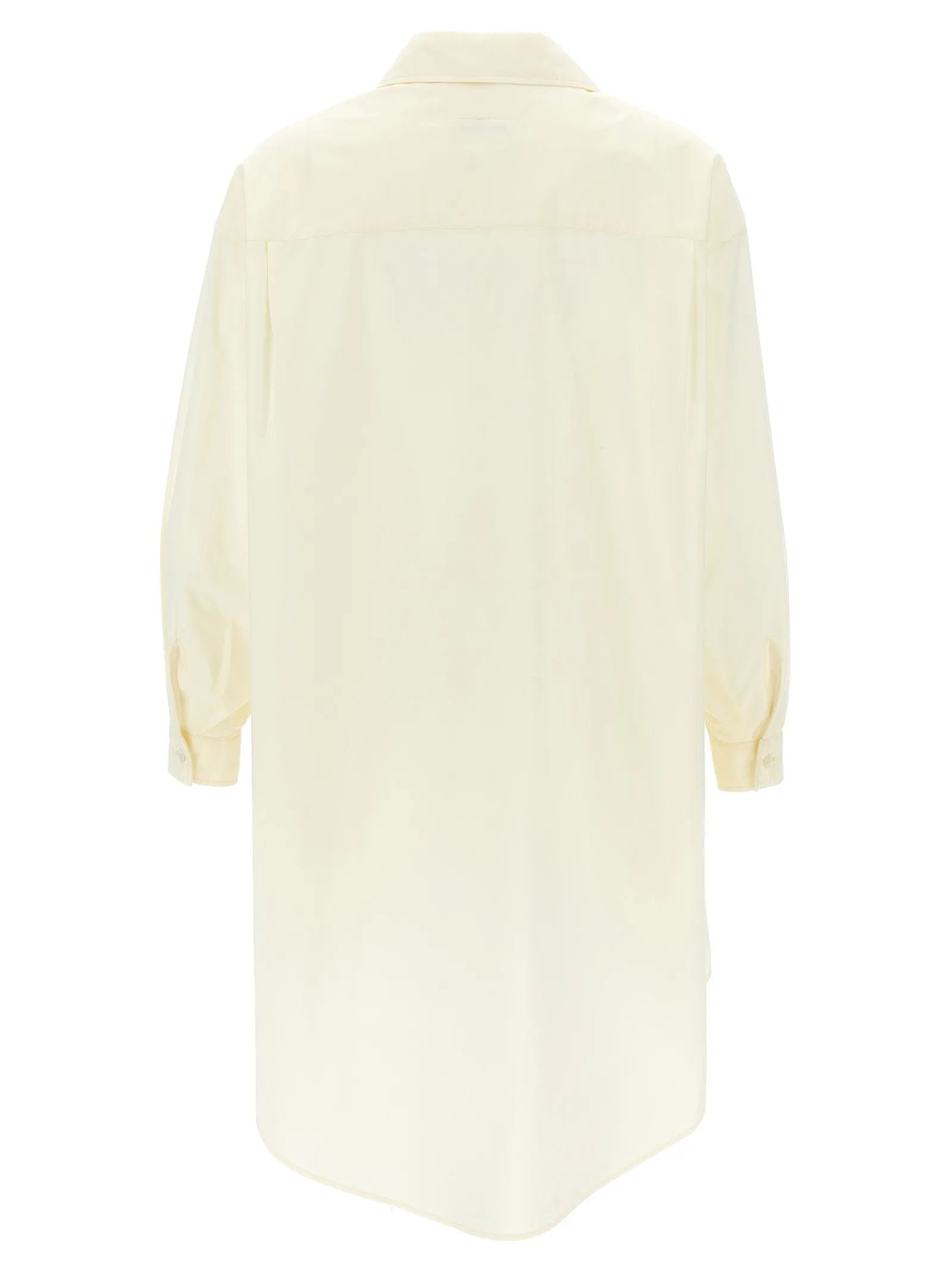 Logo Print Chemisier Dress Abiti Bianco