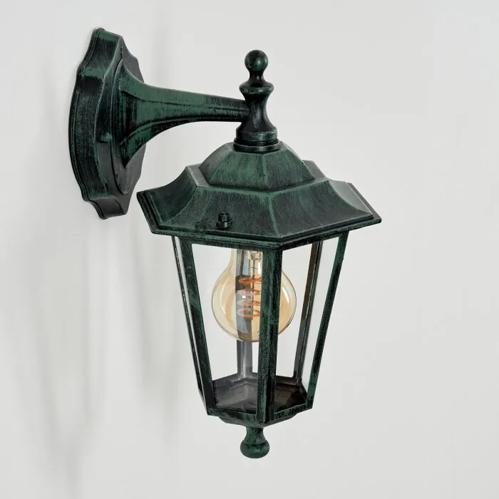 Loria Applique da esterno Verde, Nero, 1-Luce