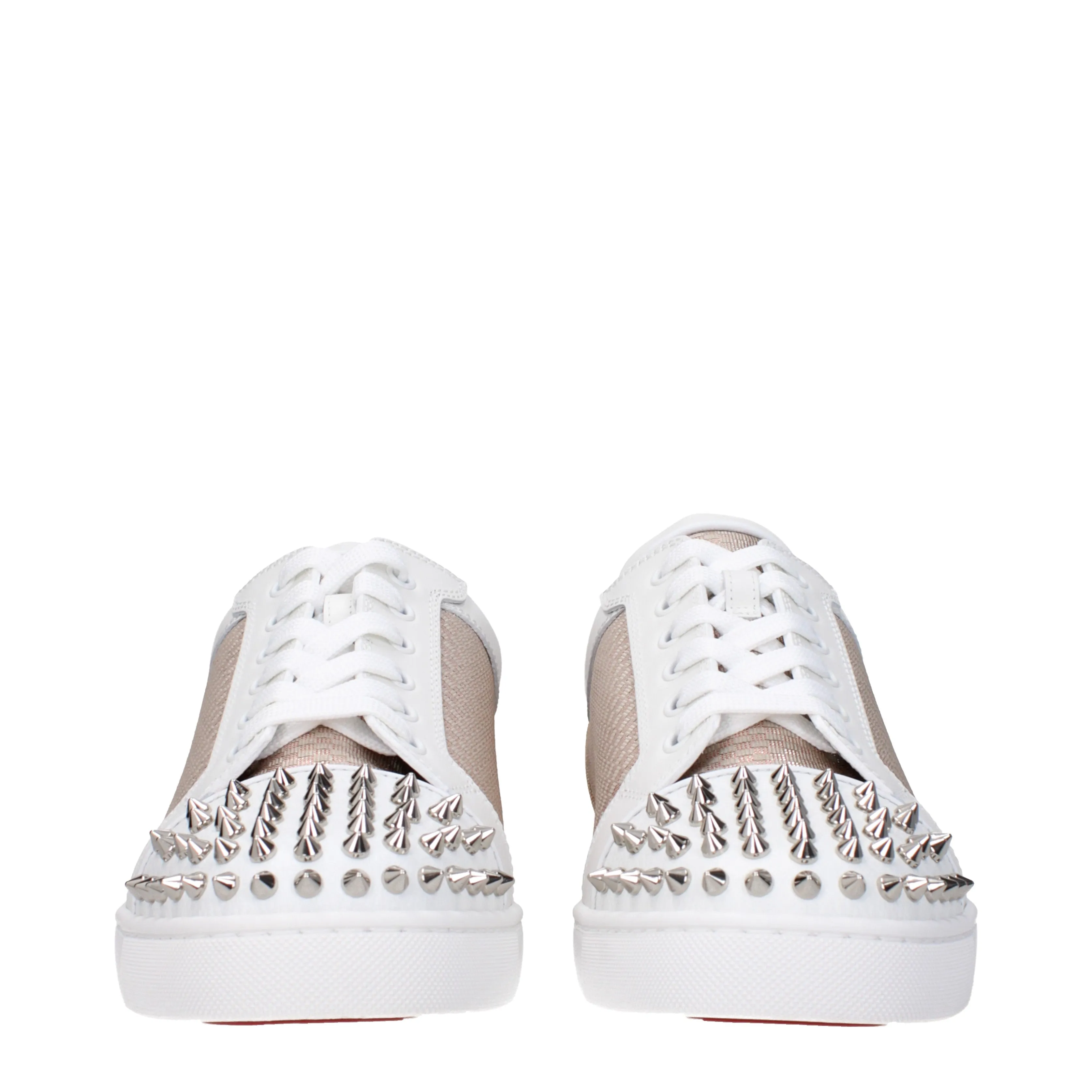 Louboutin Sneakers Varsijunior Uomo Pelle Bianco/Bronzo