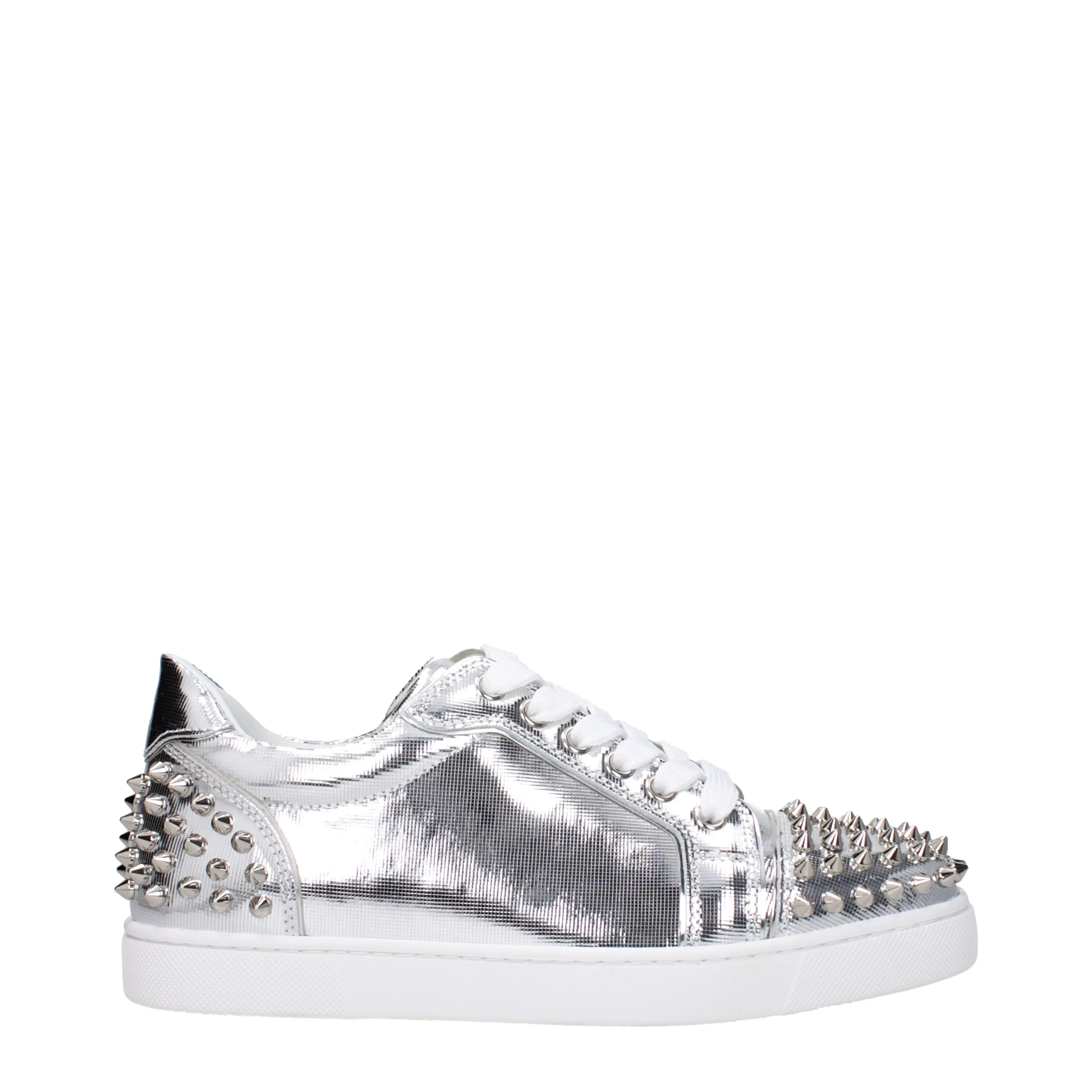 Louboutin Sneakers Vieira 2 Donna Pelle Argento