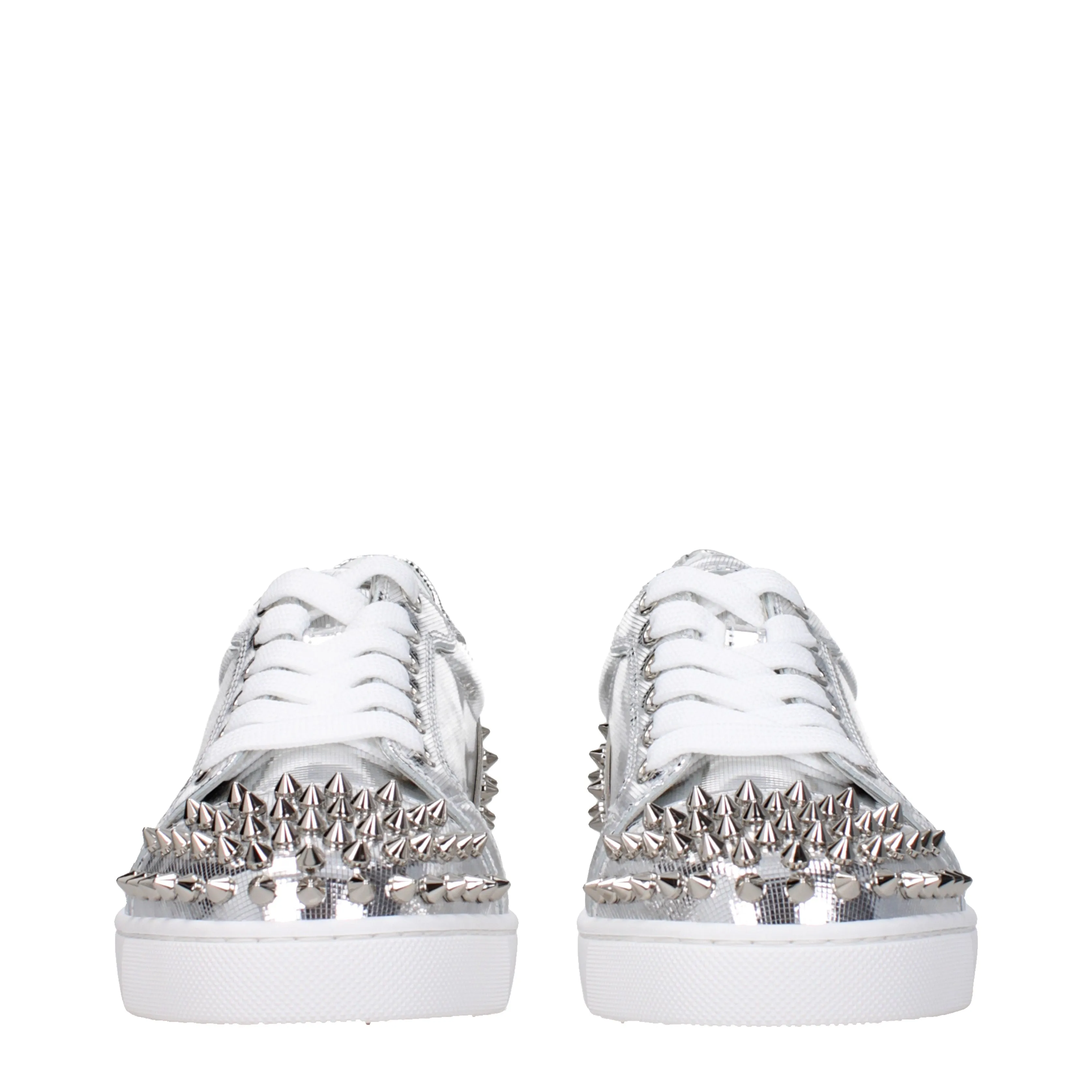 Louboutin Sneakers Vieira 2 Donna Pelle Argento