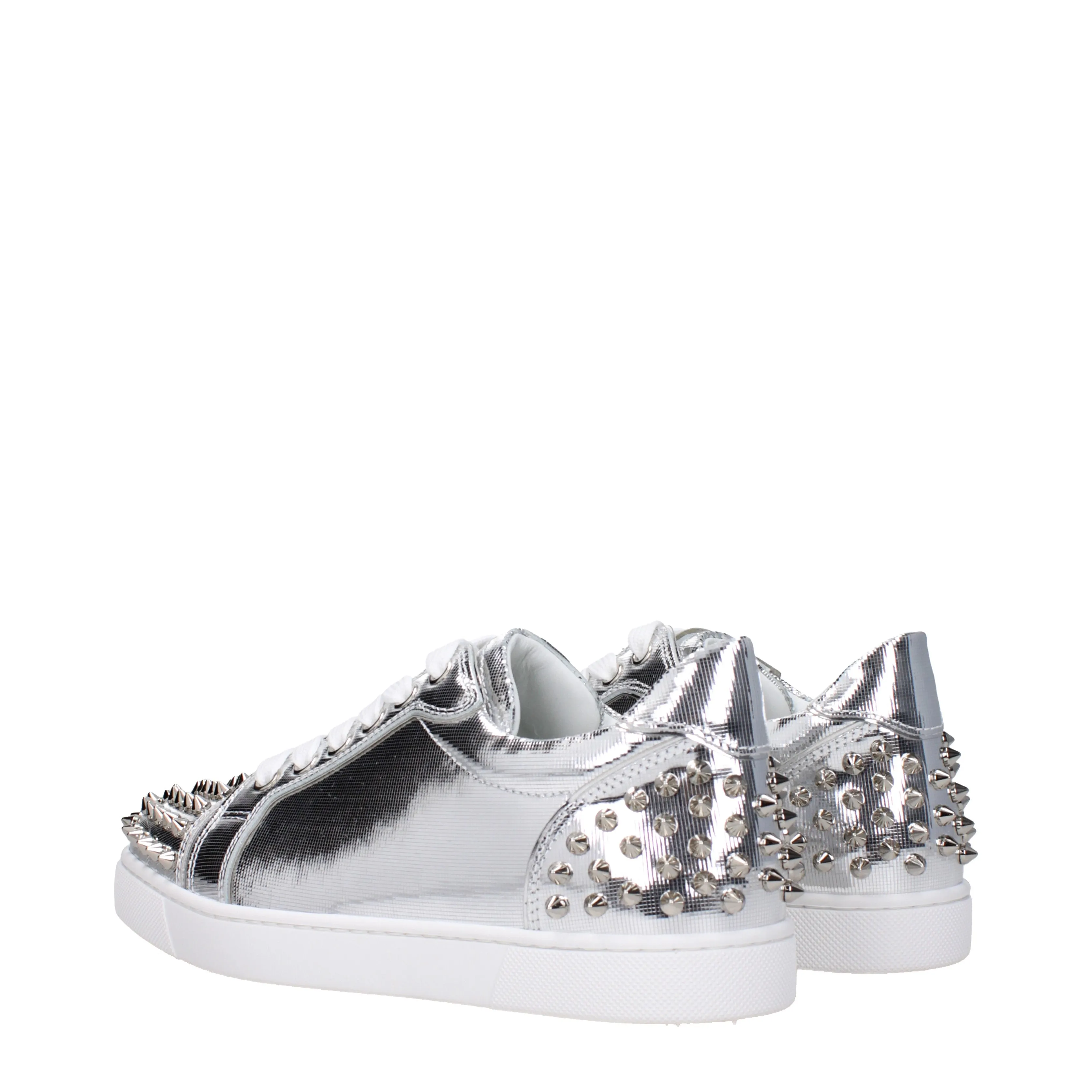 Louboutin Sneakers Vieira 2 Donna Pelle Argento