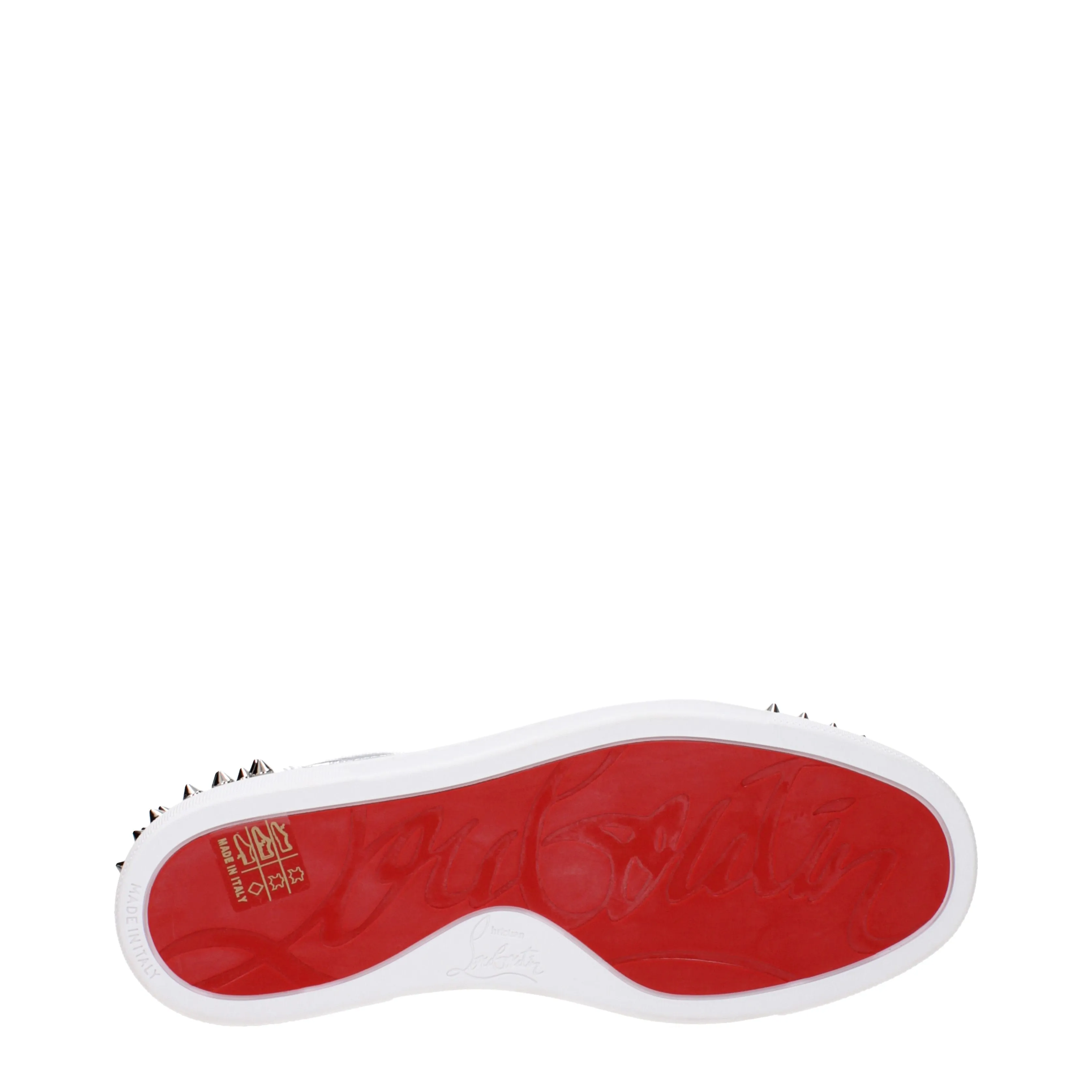 Louboutin Sneakers Vieira 2 Donna Pelle Argento