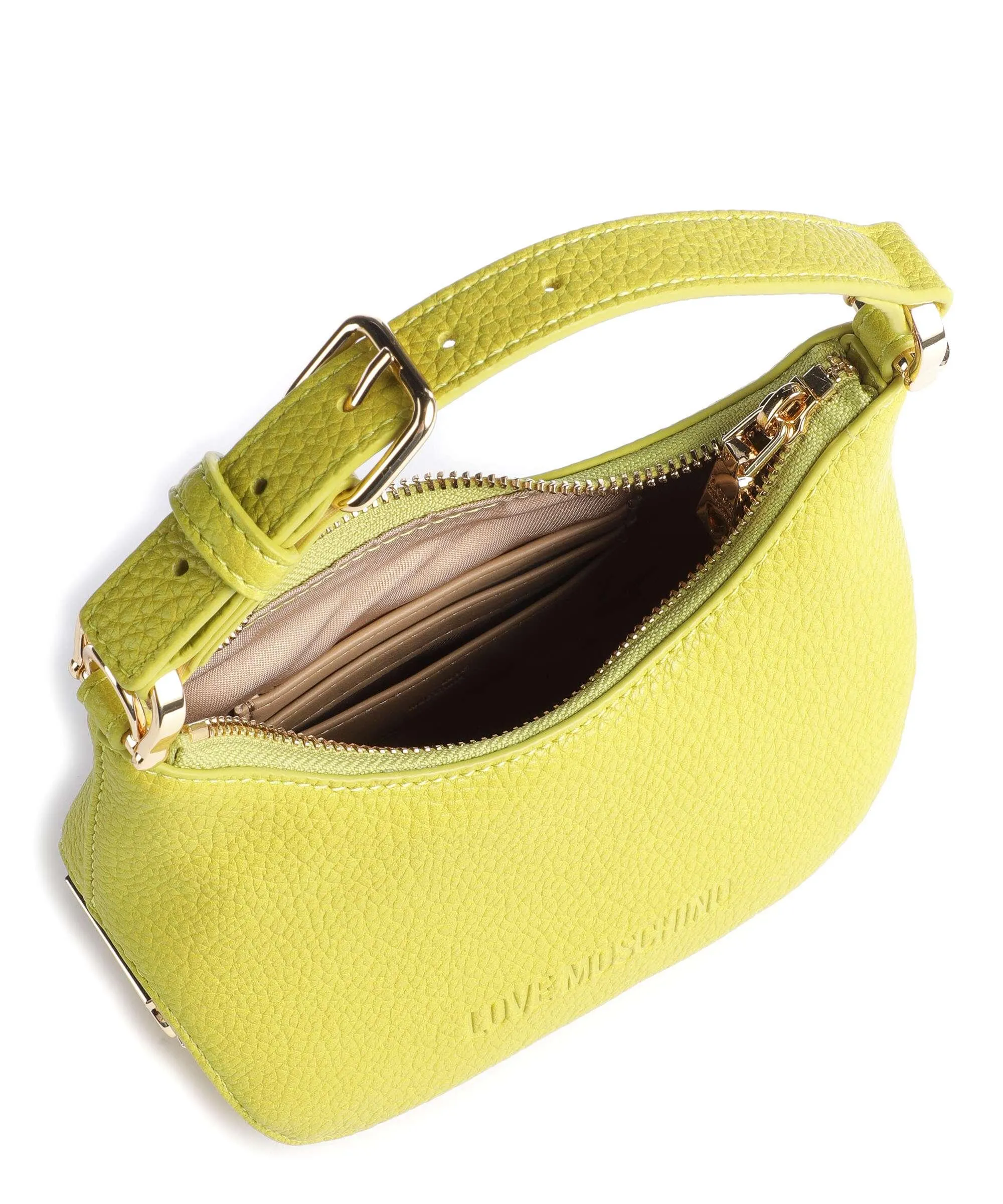  Love Moschino Giant Borsa a spalla pelle sintetica verde chiaro  