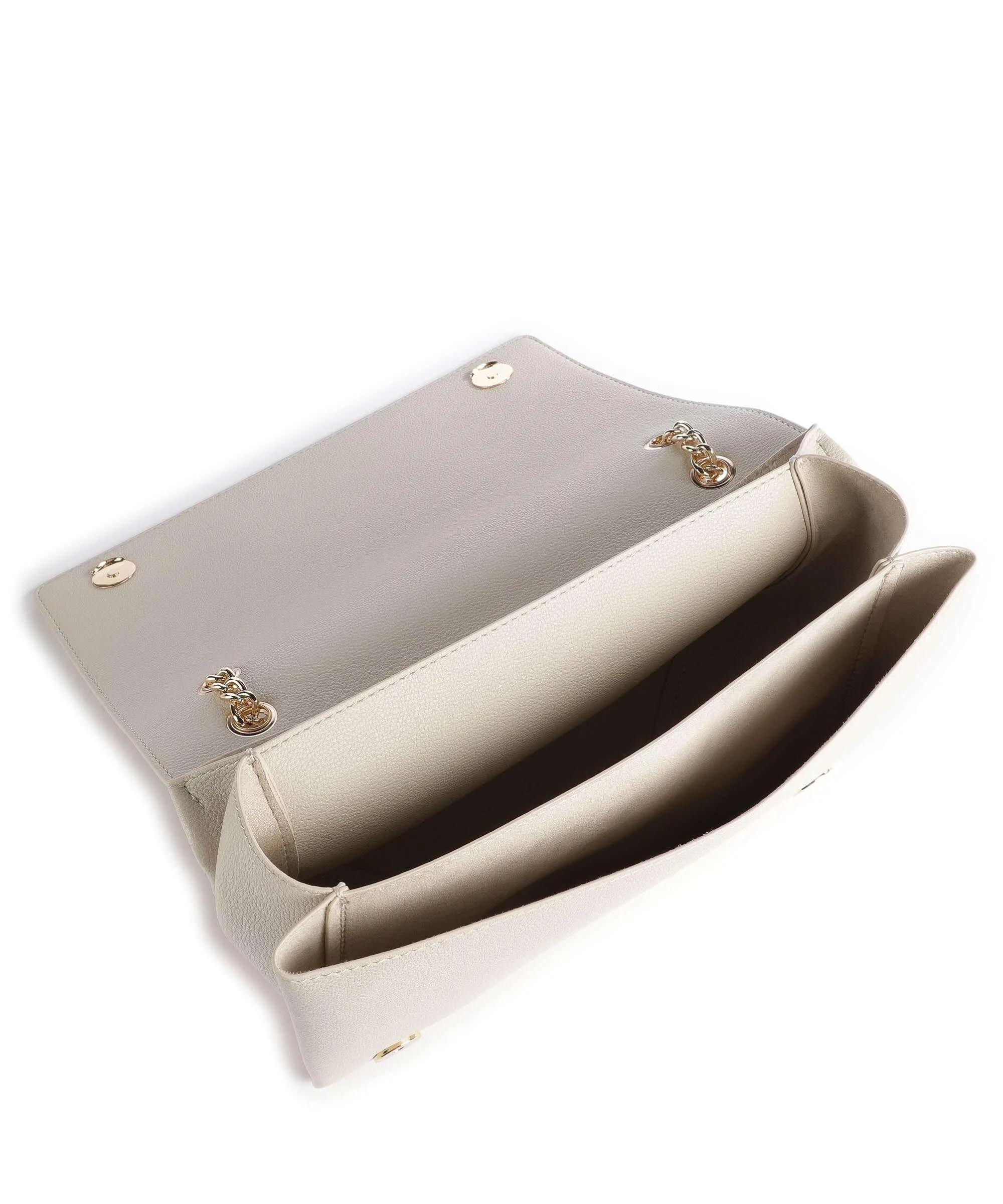  Love Moschino Love Lettering Borsa a spalla pelle sintetica avorio  