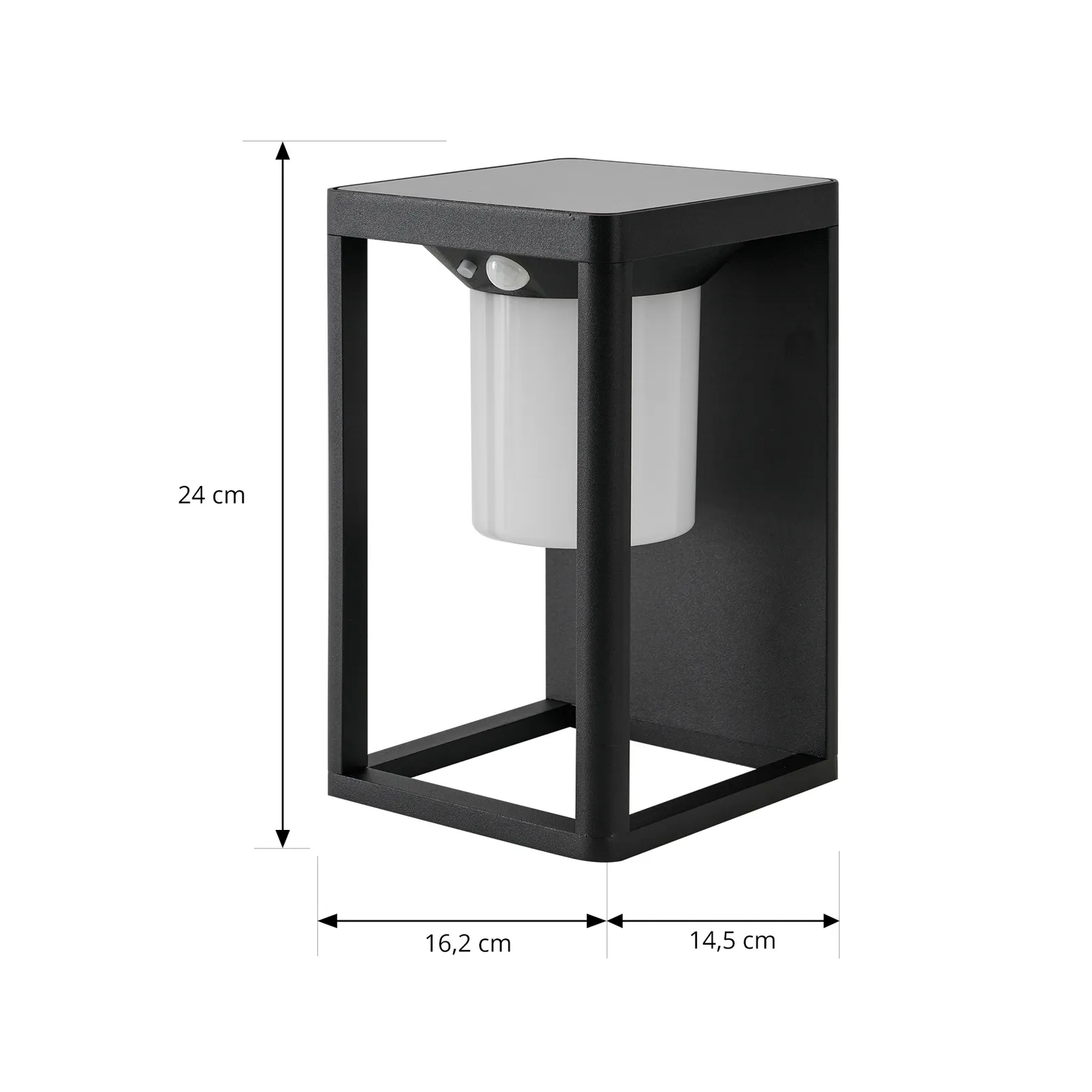 Lucande Applique a LED Tilena, nero, alluminio, sensore