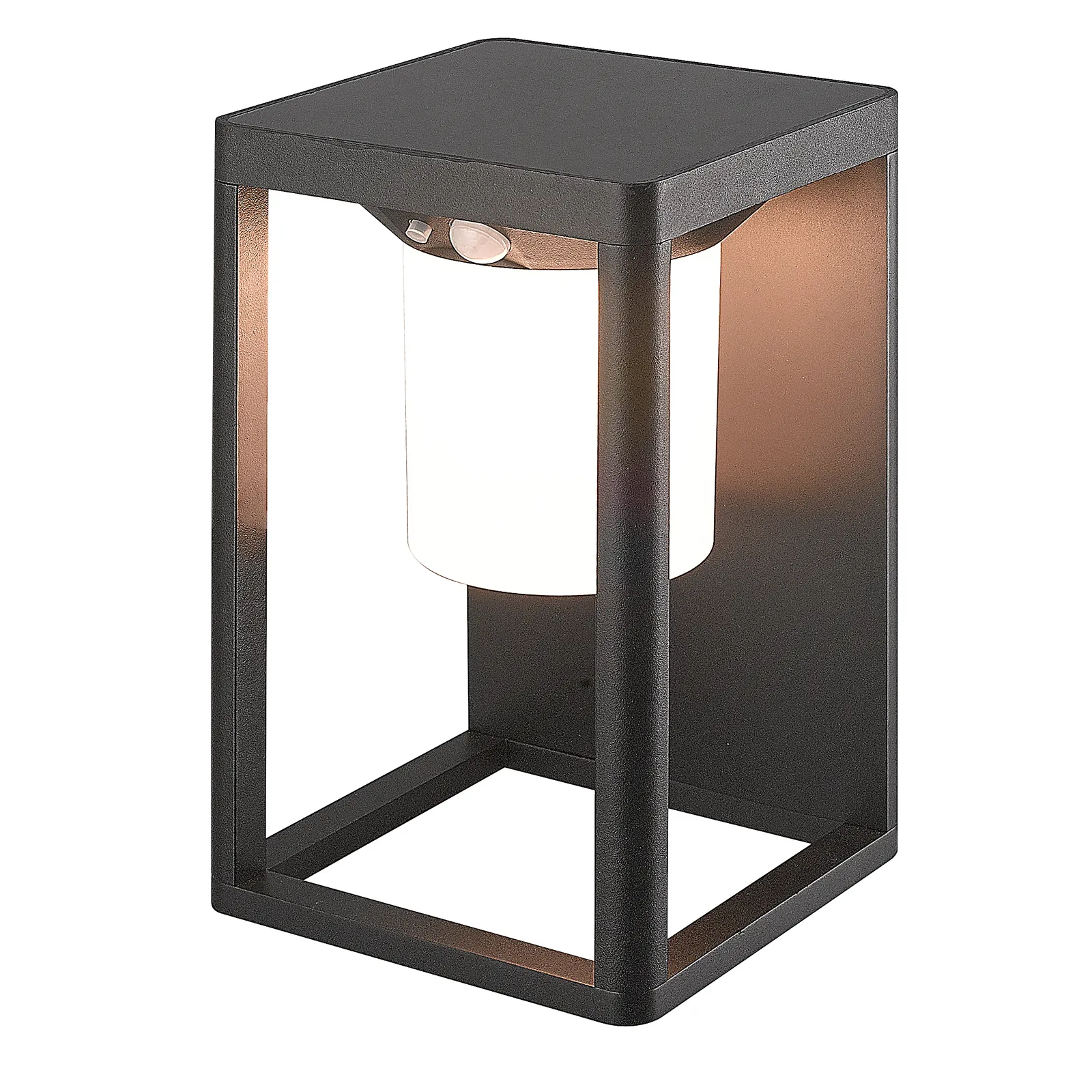 Lucande Applique a LED Tilena, nero, alluminio, sensore