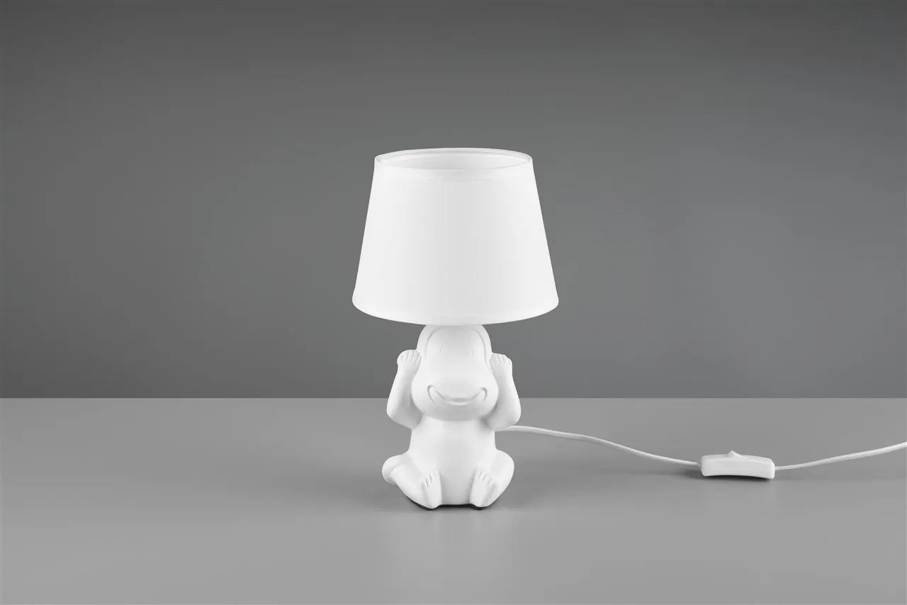 Lume Scimmietta Ceramica Bianca "Non Sento" Nilson Trio Lighting
