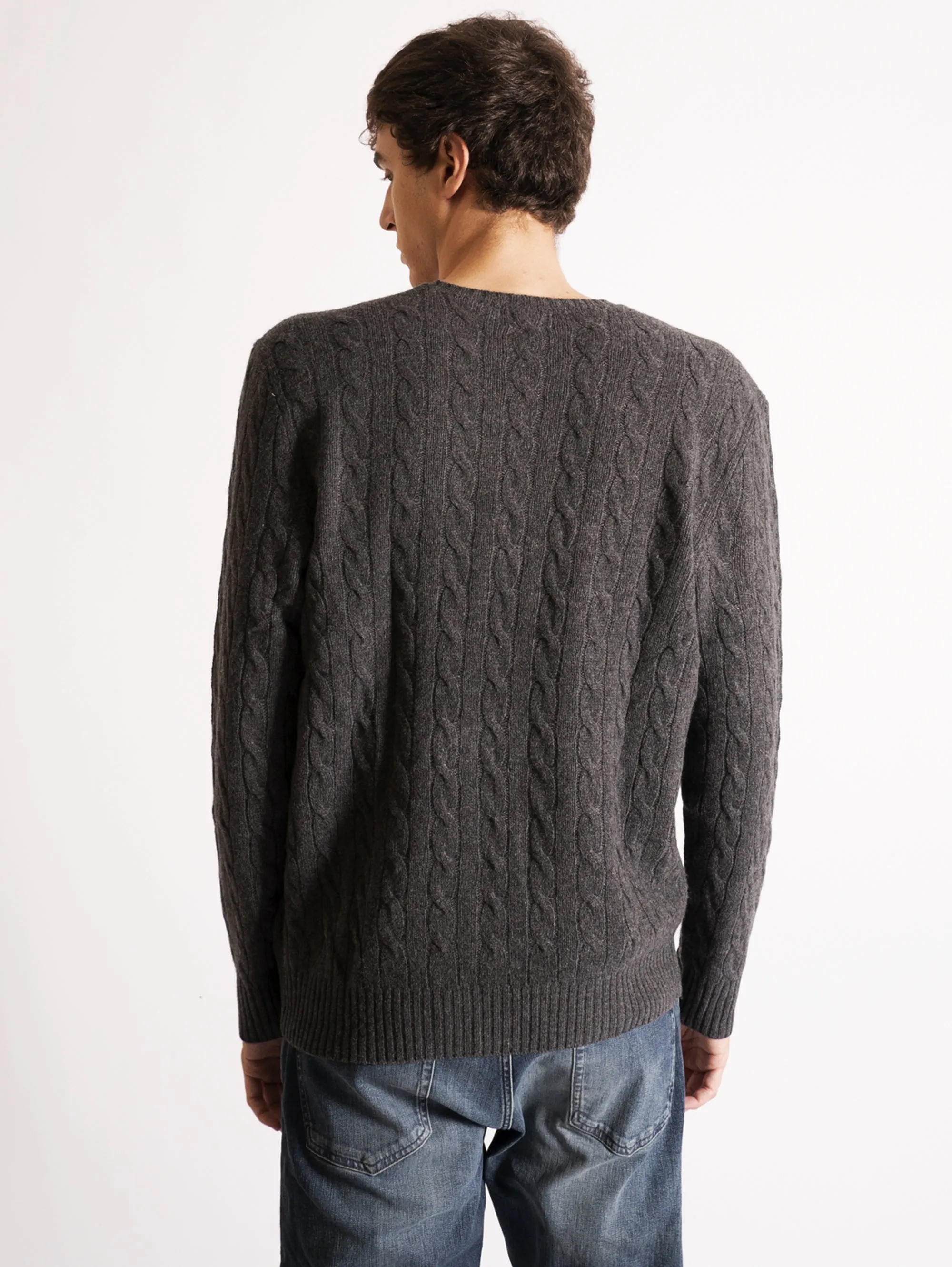 Maglia a Trecce Grigio