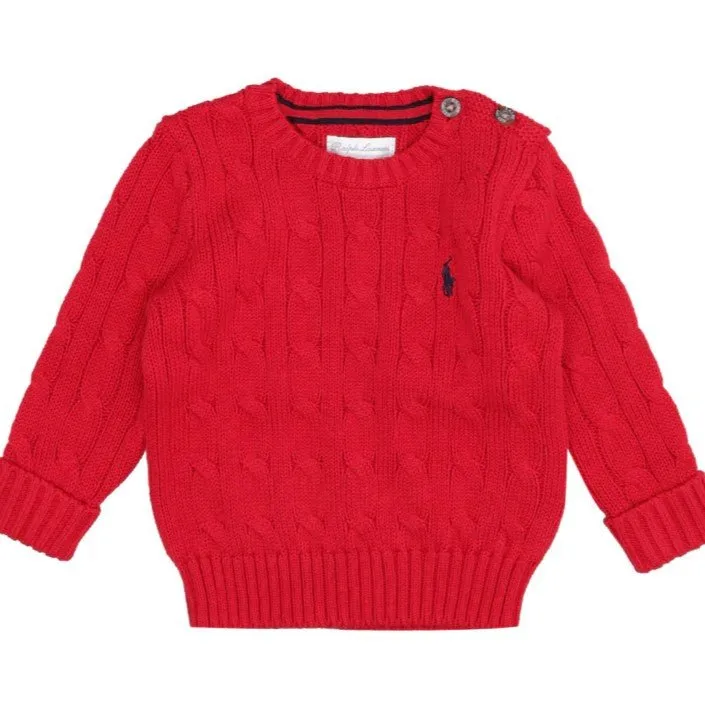 Maglia con ricamo logo Ralph Lauren A/I 2024
