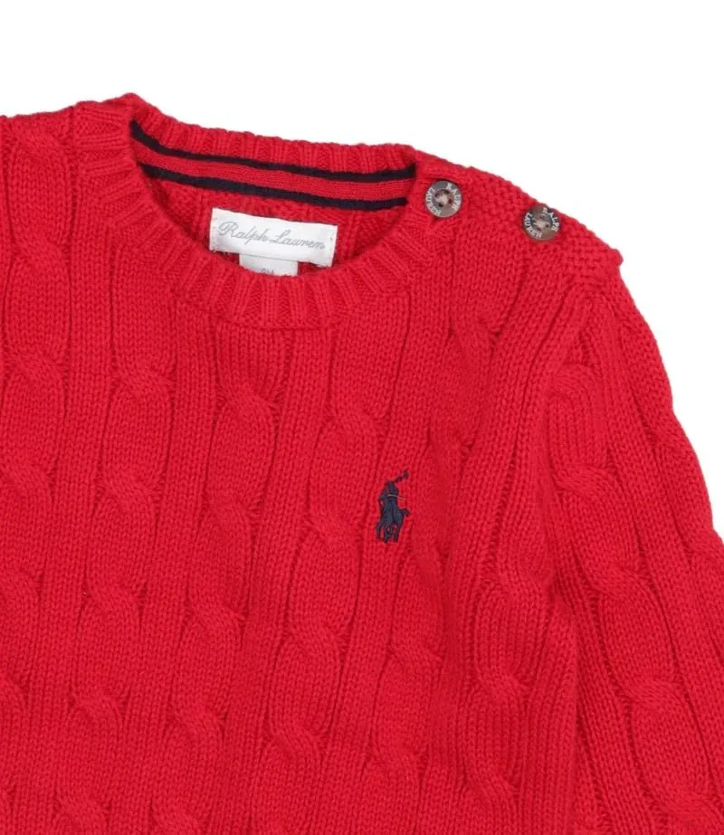 Maglia con ricamo logo Ralph Lauren A/I 2024