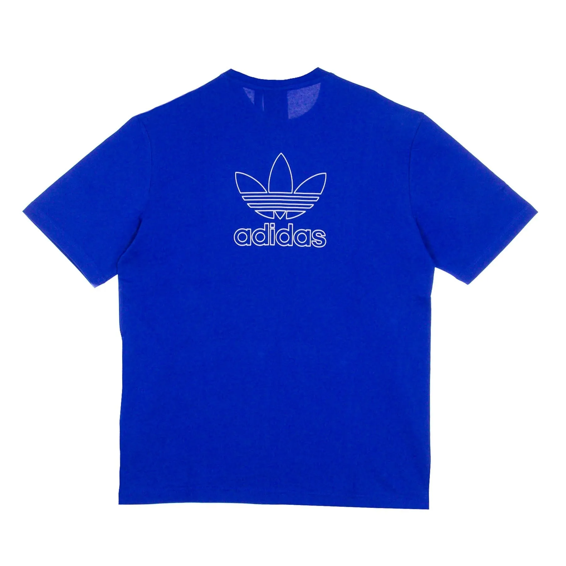 Maglietta Uomo Back And Front Trefoil Tee Royal Blue/white