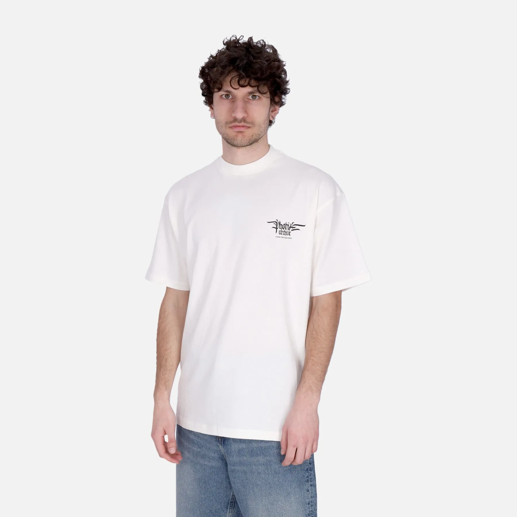 Maglietta Uomo Fiery Cobra Print Tee White/orange