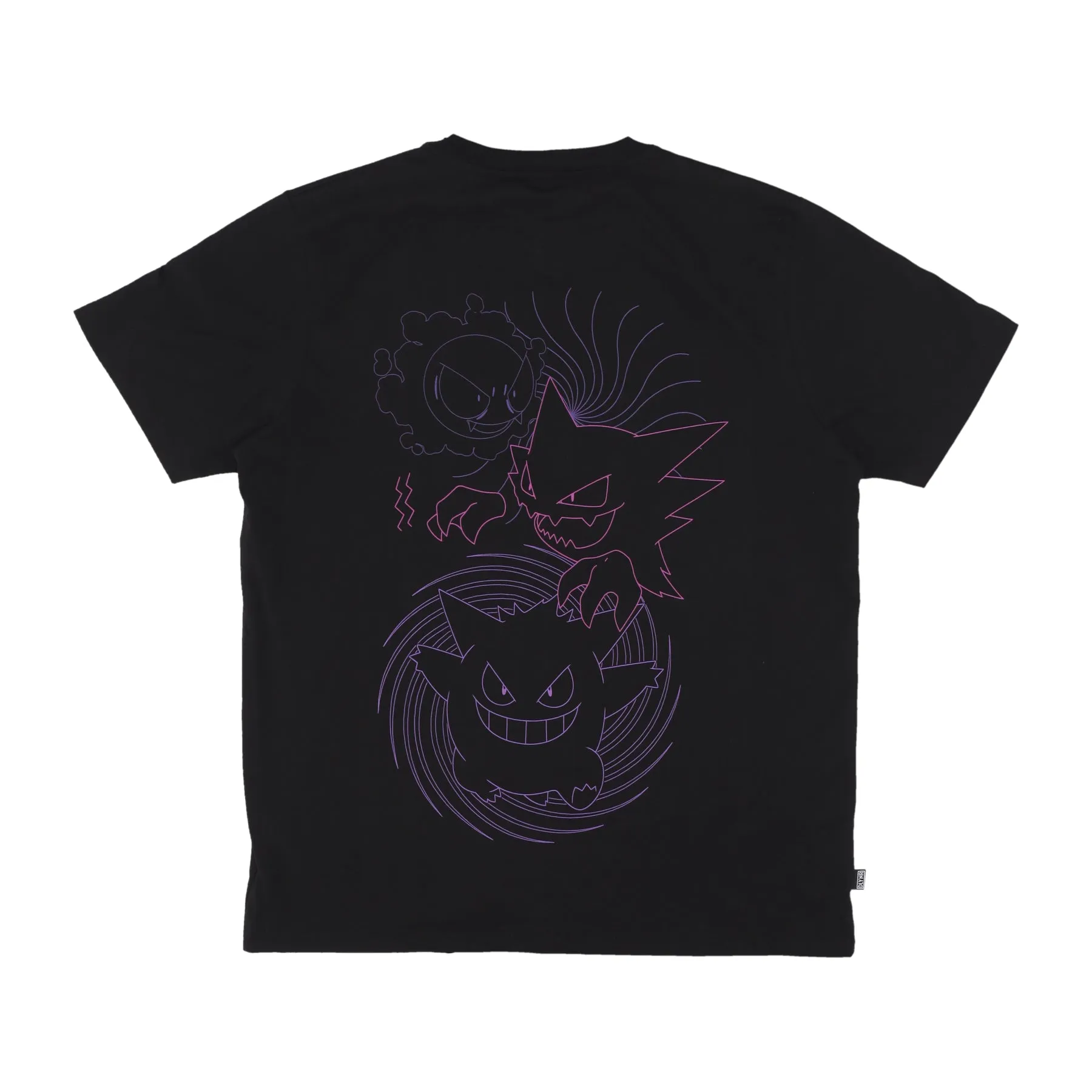Maglietta Uomo Gastly Evolution Tee X Pokemon Black