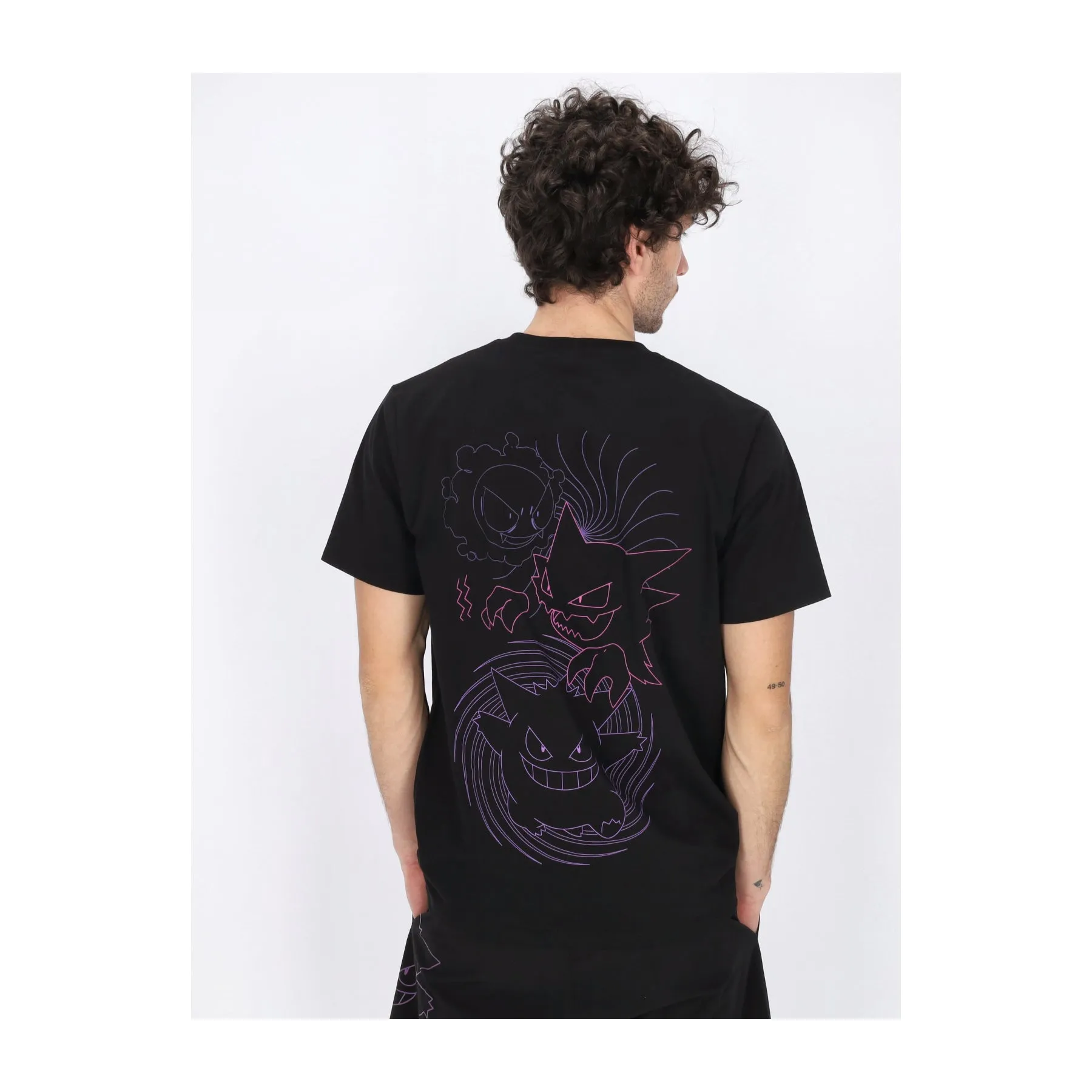 Maglietta Uomo Gastly Evolution Tee X Pokemon Black