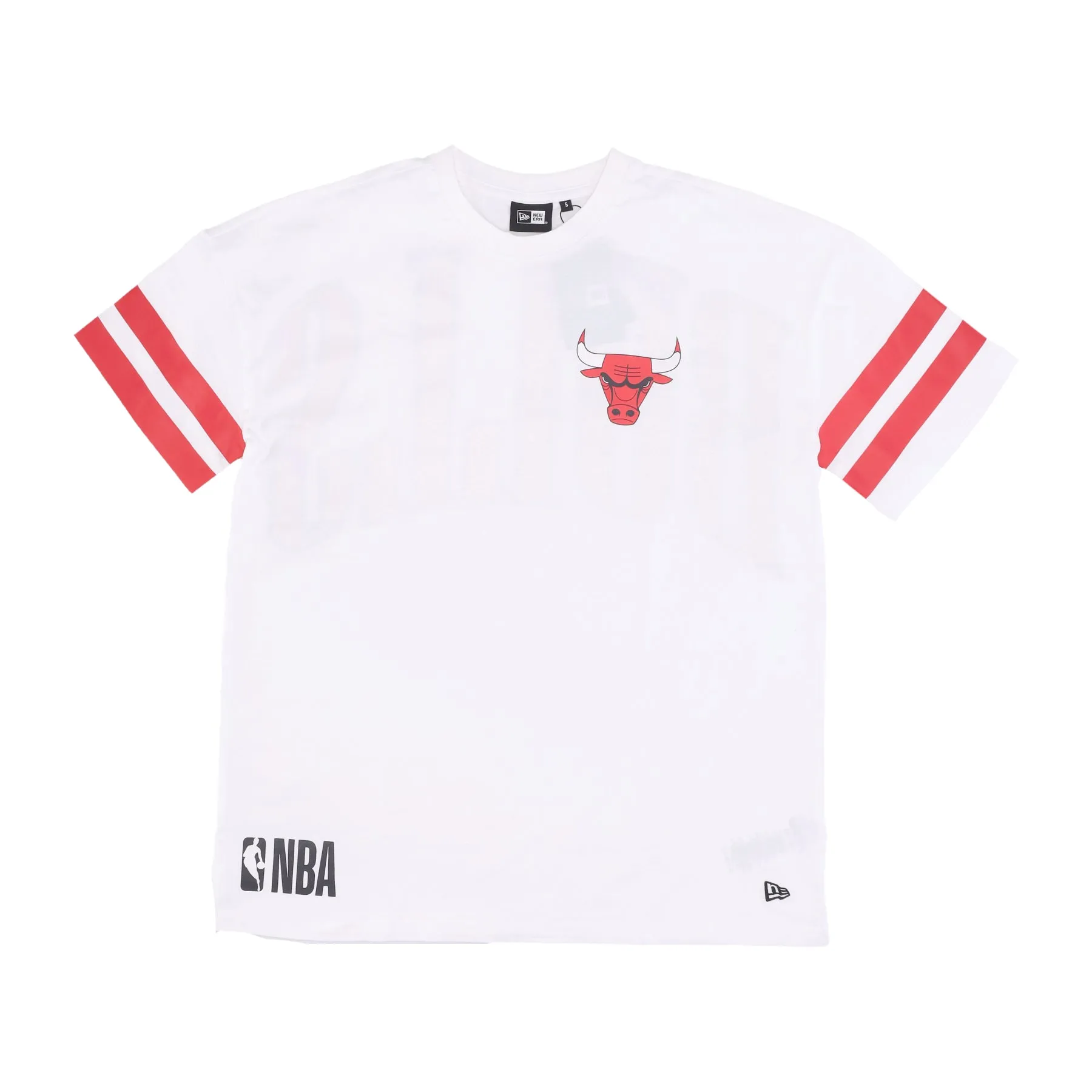 Maglietta Uomo Nba Arch Graphic Oversize Tee Chibul White/front Door Red