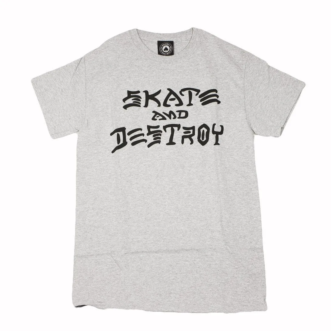 Maglietta Uomo Skate & Destroy Tee Grey/black