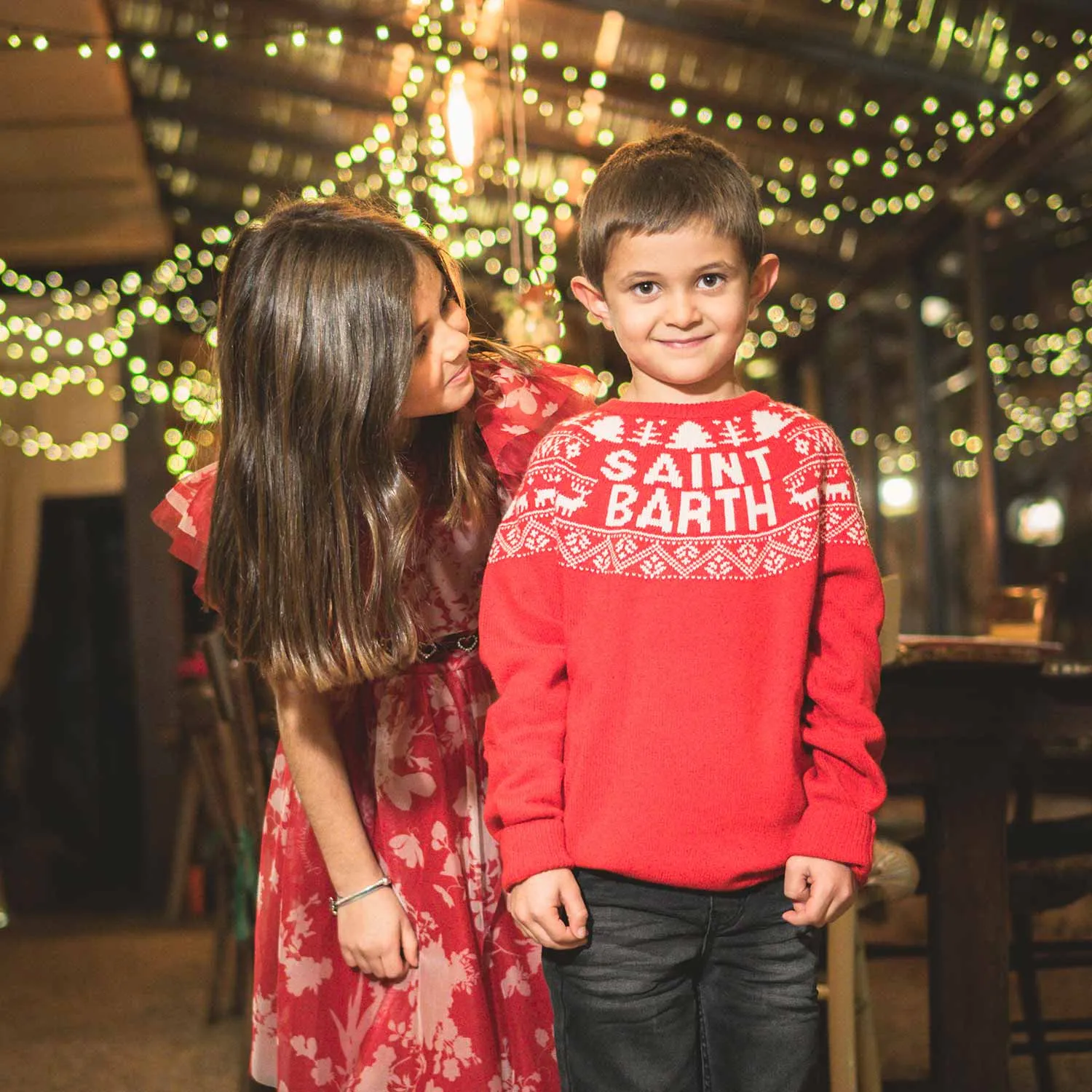 Maglione Natalizio Rosso Bambina E Teen