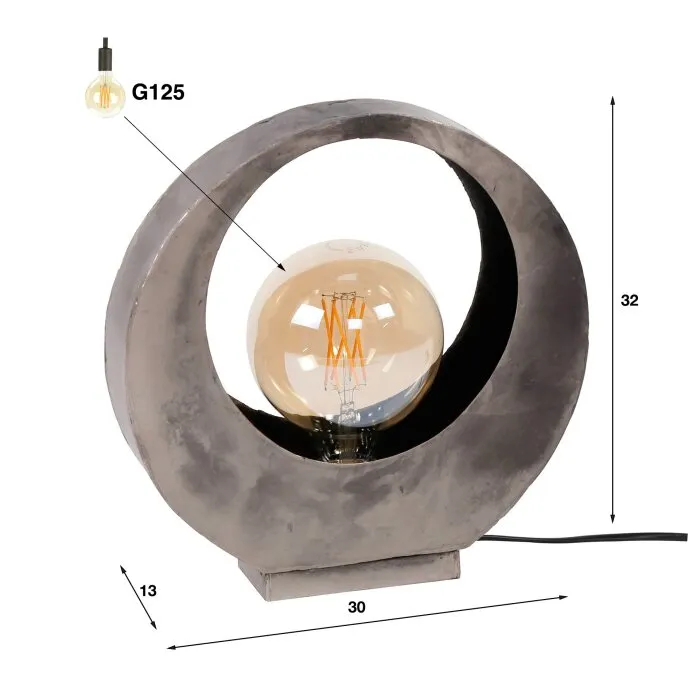 Magredis Lampada da tavolo Argento, 1-Luce
